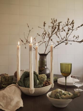 Ferm Living Kerzenhalter – Bowl Ceramic Light Grey - Image 4