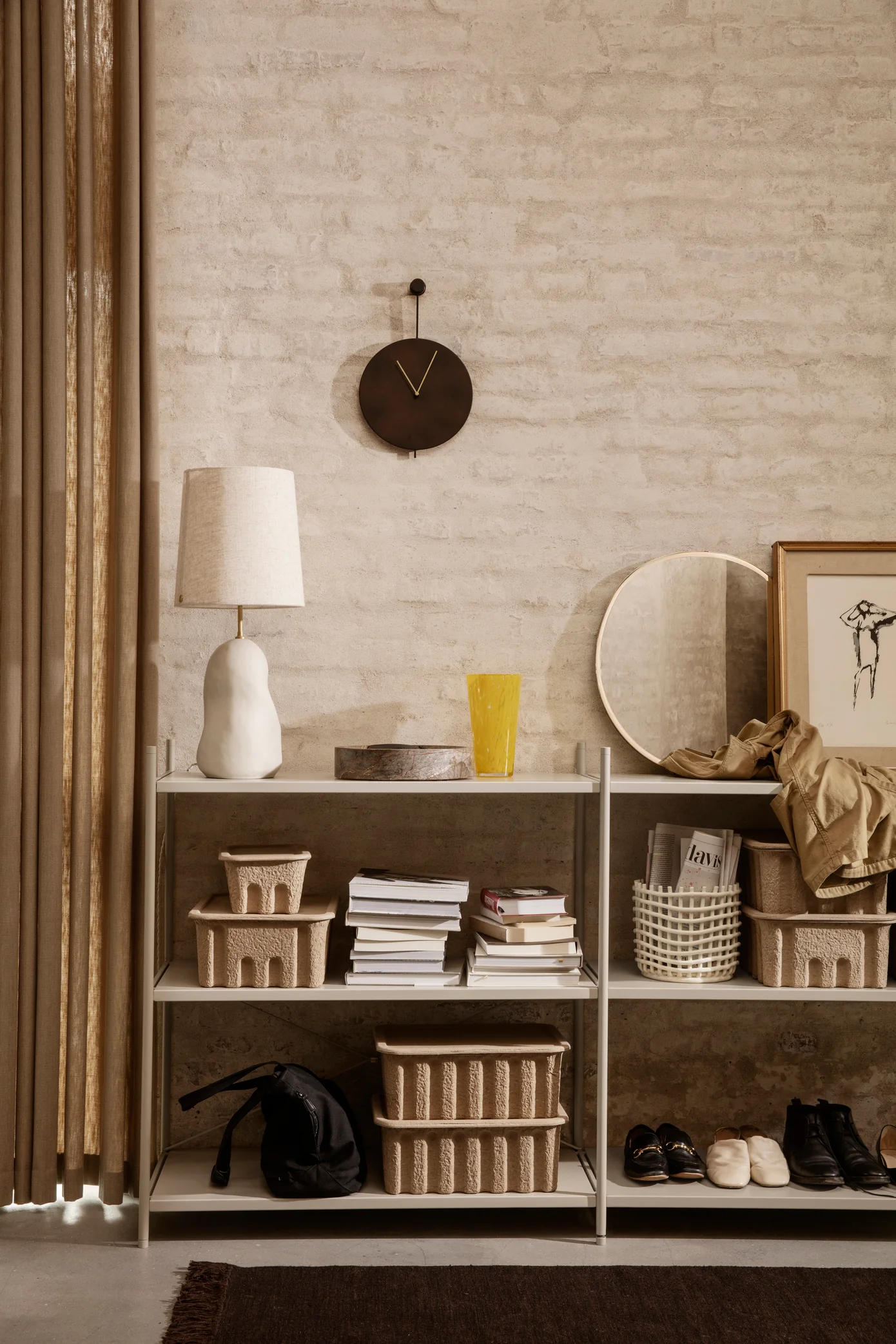 Ferm Living Paper Pulp Boxen S 2-er Set - Image 2