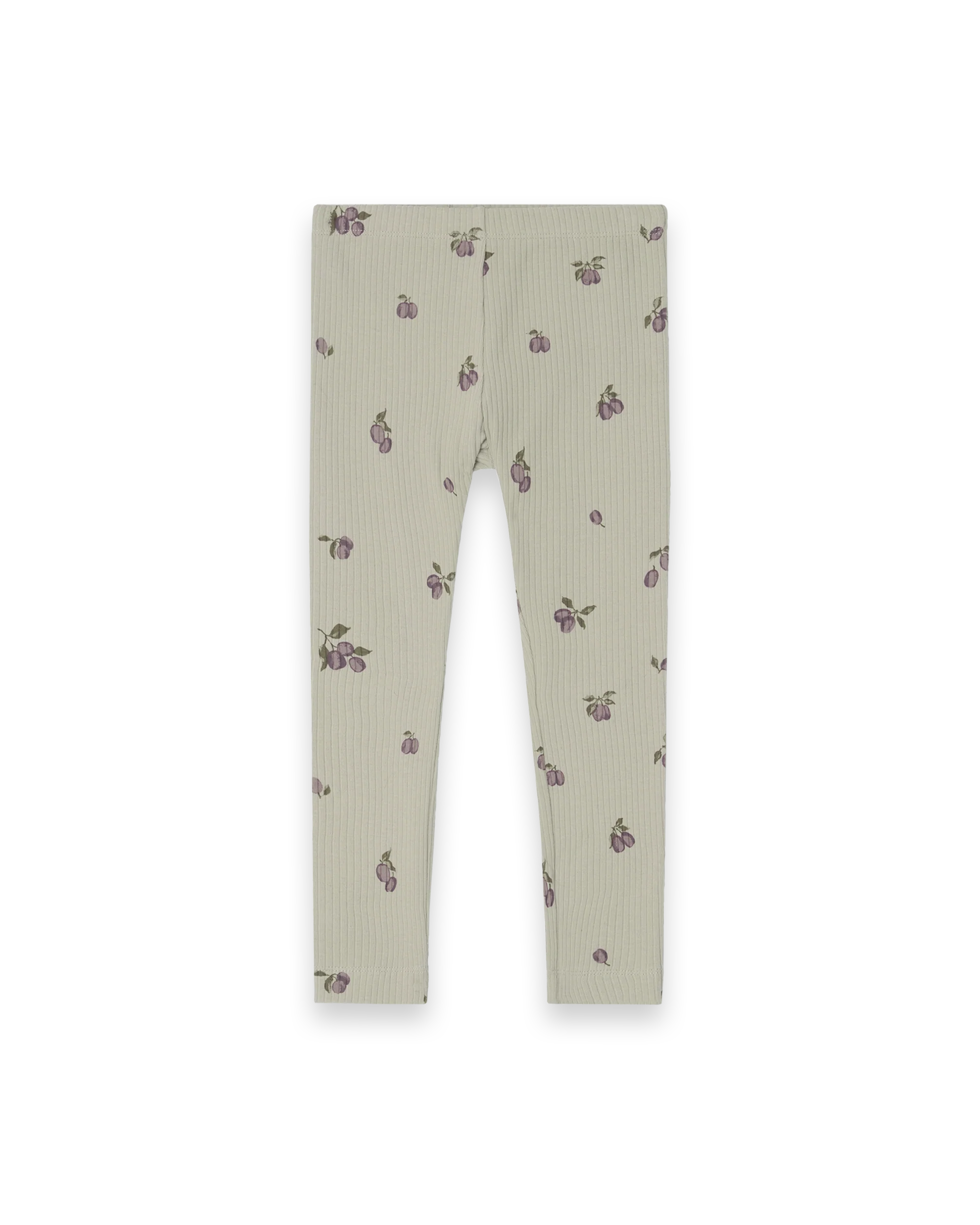 Garbo & Friends - Rib Jersey Leggins - Prune Green - Image 2