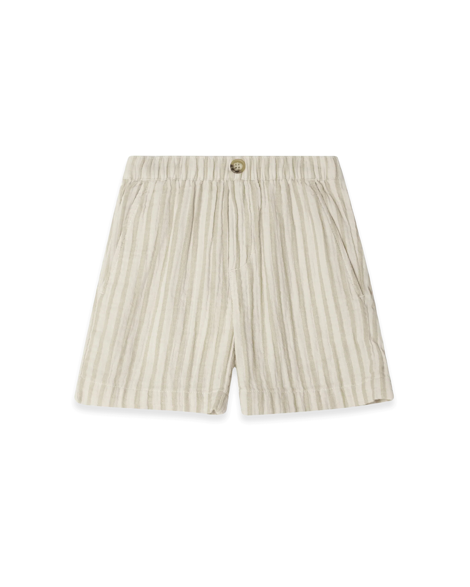 Garbo & Friends Shorts "Muslin " Stripe Pebble - Image 2