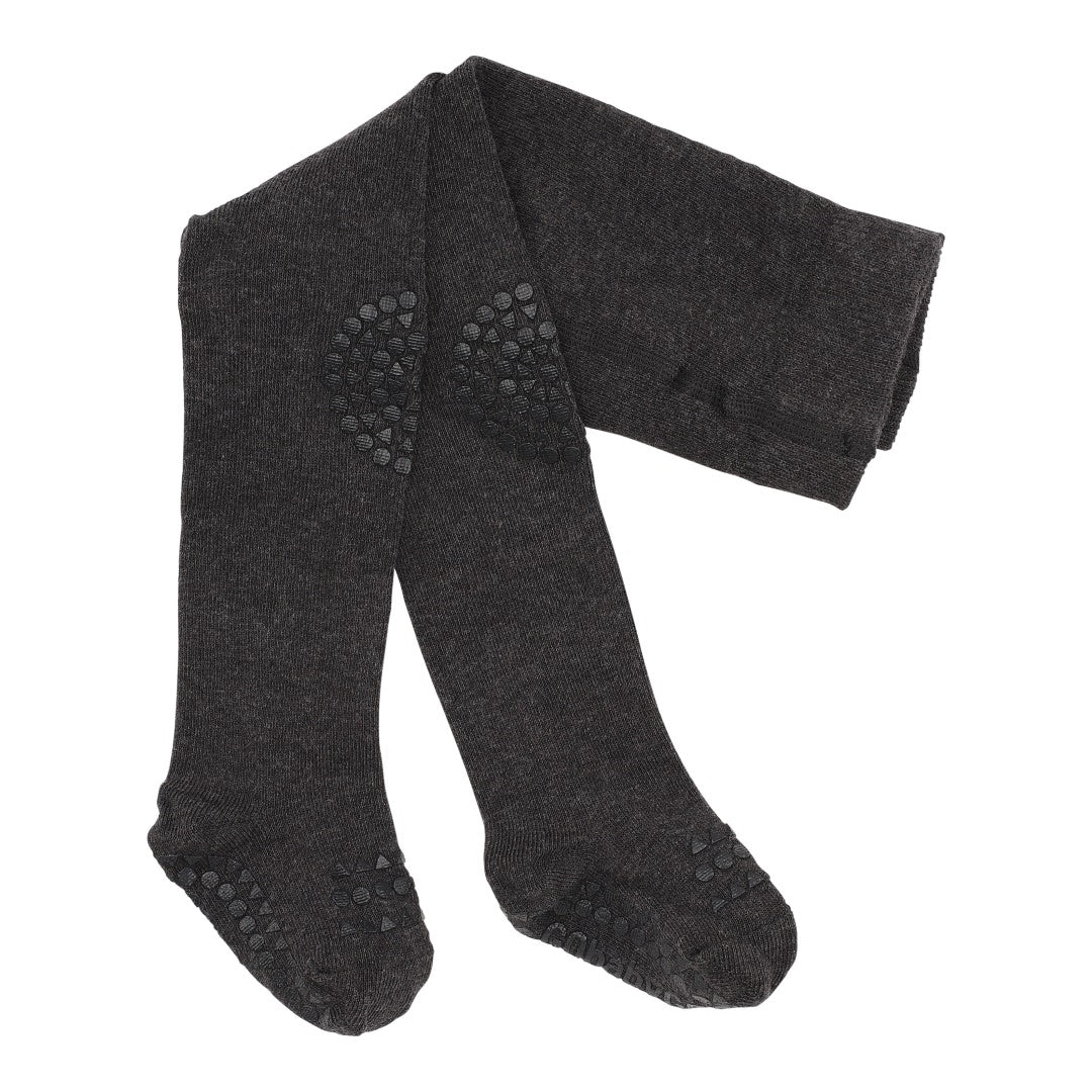 GoBabyGo Krabbel Strumpfhose "Dark Grey Melange"