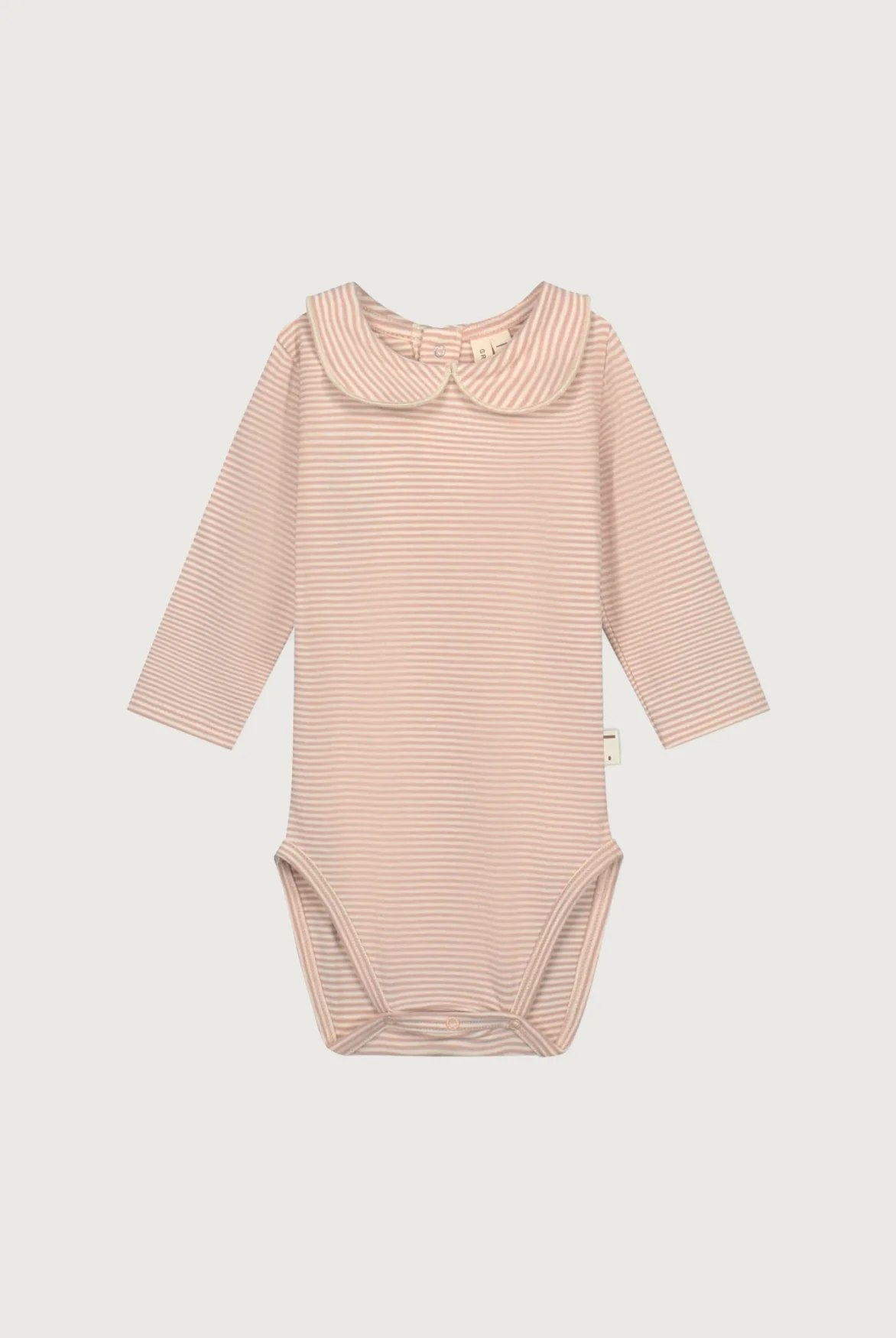 Gray Label Baby-Body mit Kragen | Faded Pink - Cream