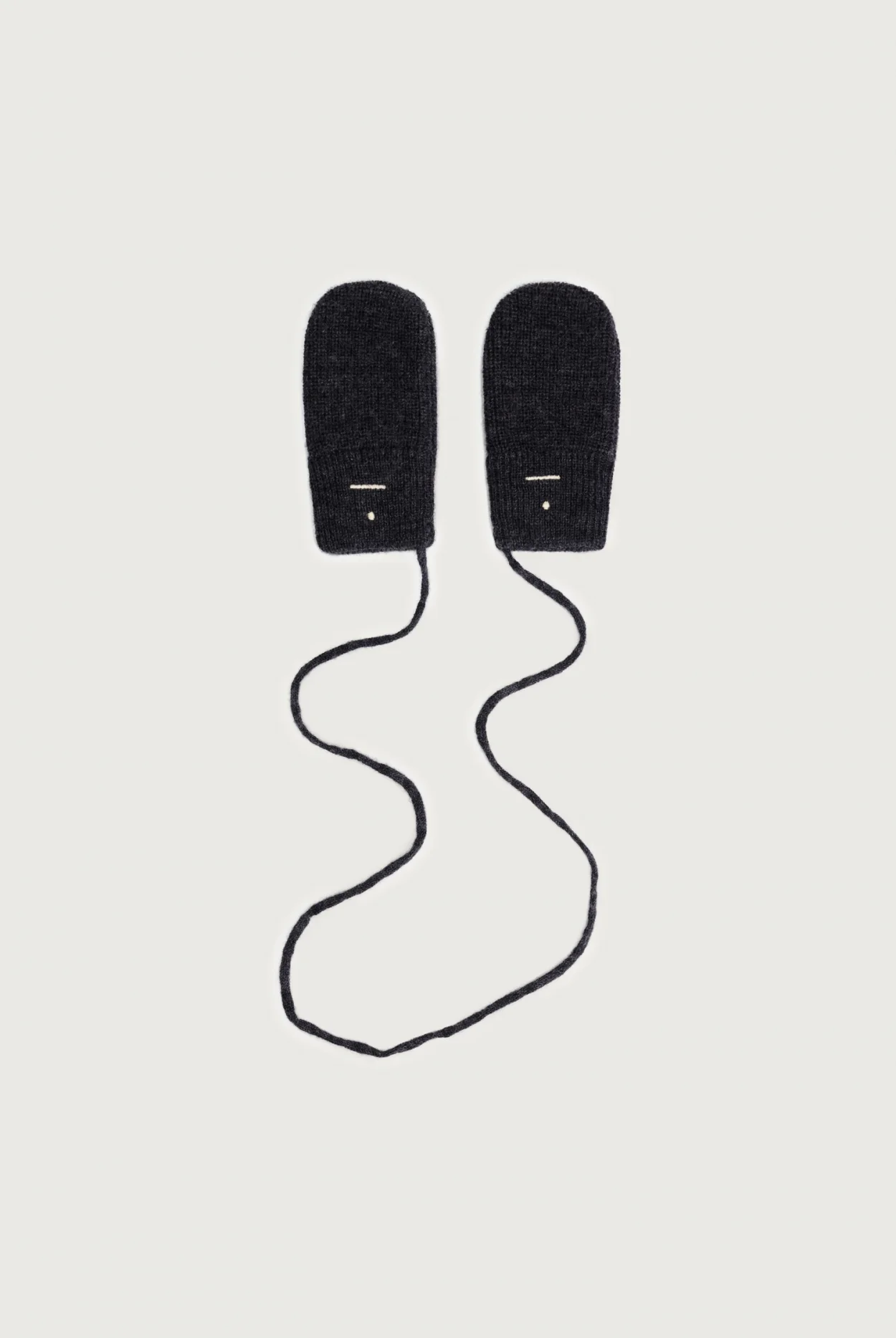 Gray Label Baby Fäustlinge Merino | Black Melange