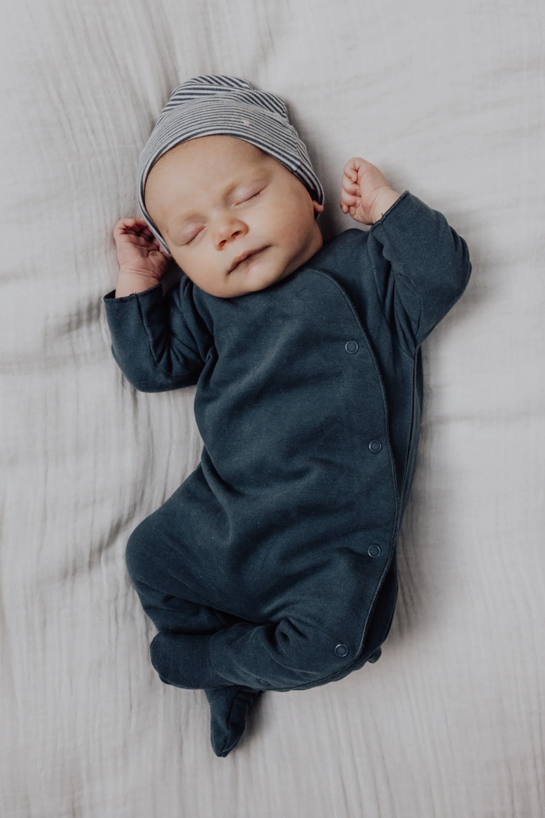Gray Label Baby Mütze | Blue Grey-Cream - Image 2