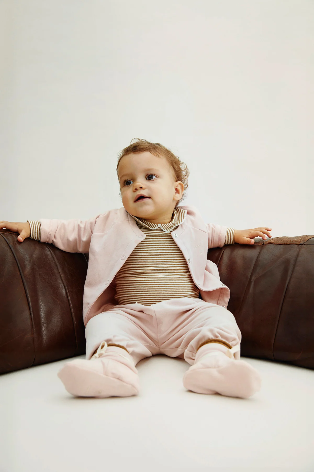 Gray Label Baby Raglan Cardigan | Faded Pink - Image 6