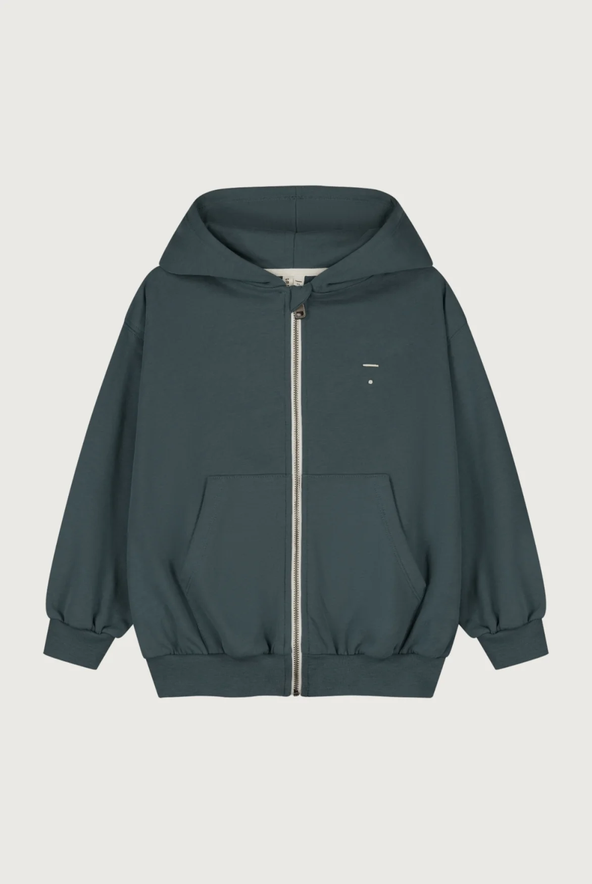 Gray Label Kapuzen-Cardigan mit Reissverschluss | Blue Grey