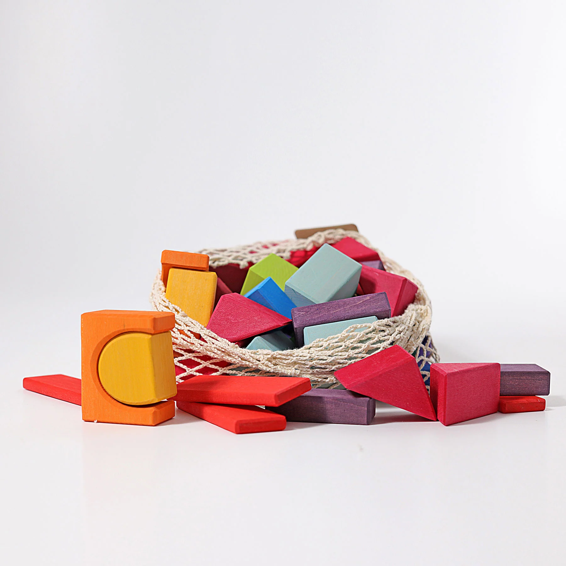 Grimm’s 60 Bunte Geo-Klötze - Image 3