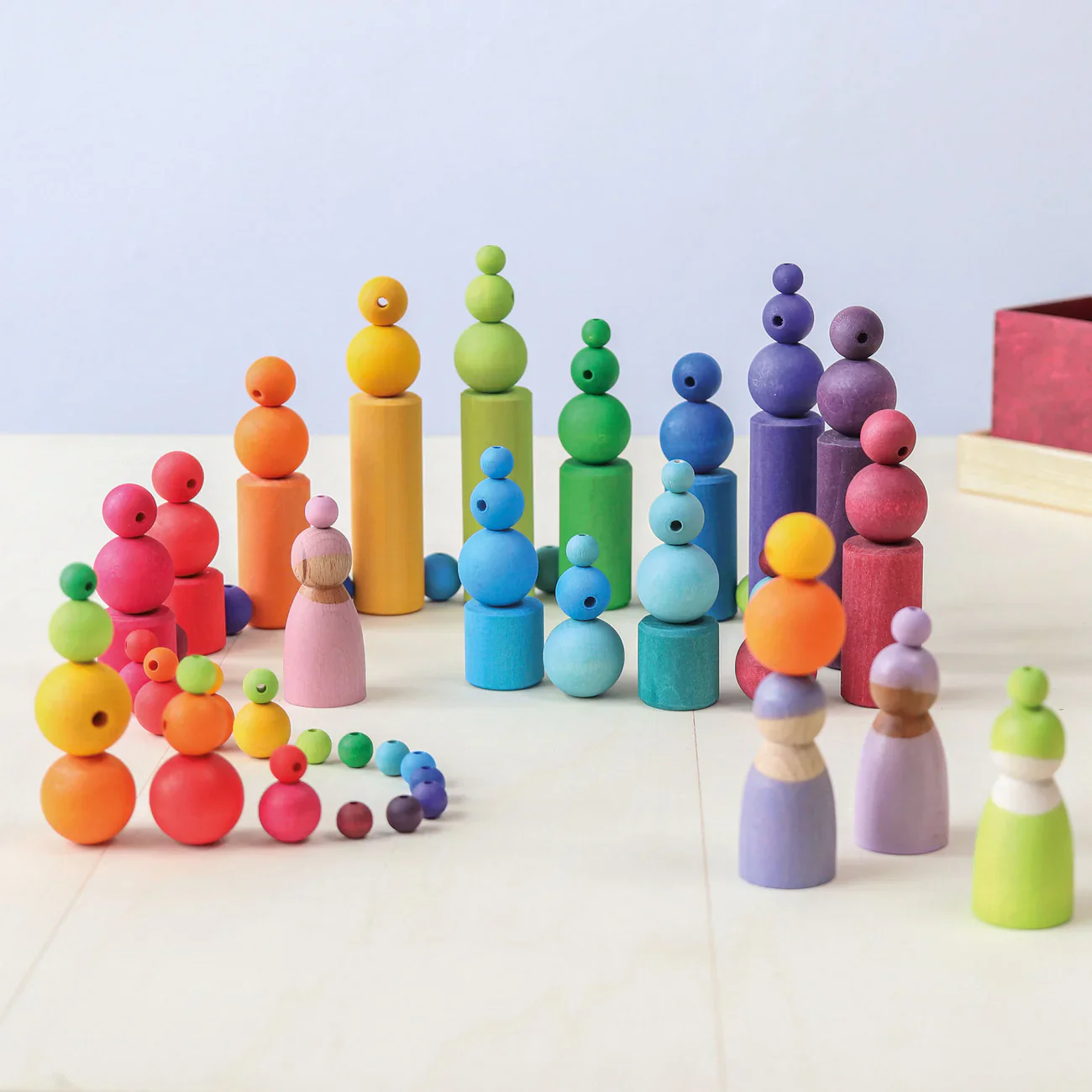 Grimm's 120 Kleine Holzperlen | Pastell - Image 8