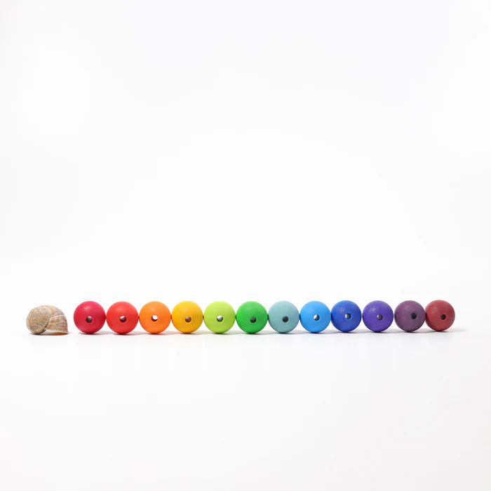 Grimm's 36 Grosse Holzperlen | Bunt - Image 6