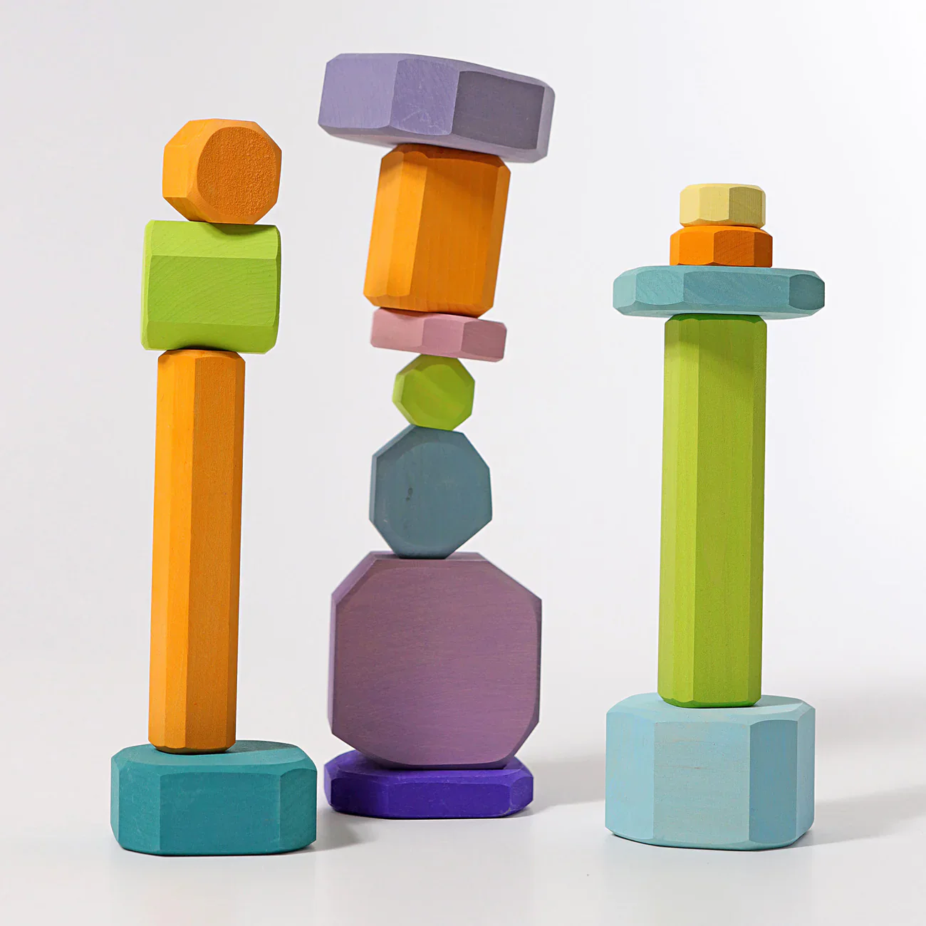 Grimm's 16 Bauklötze | Baumscheiben bunt - Image 8