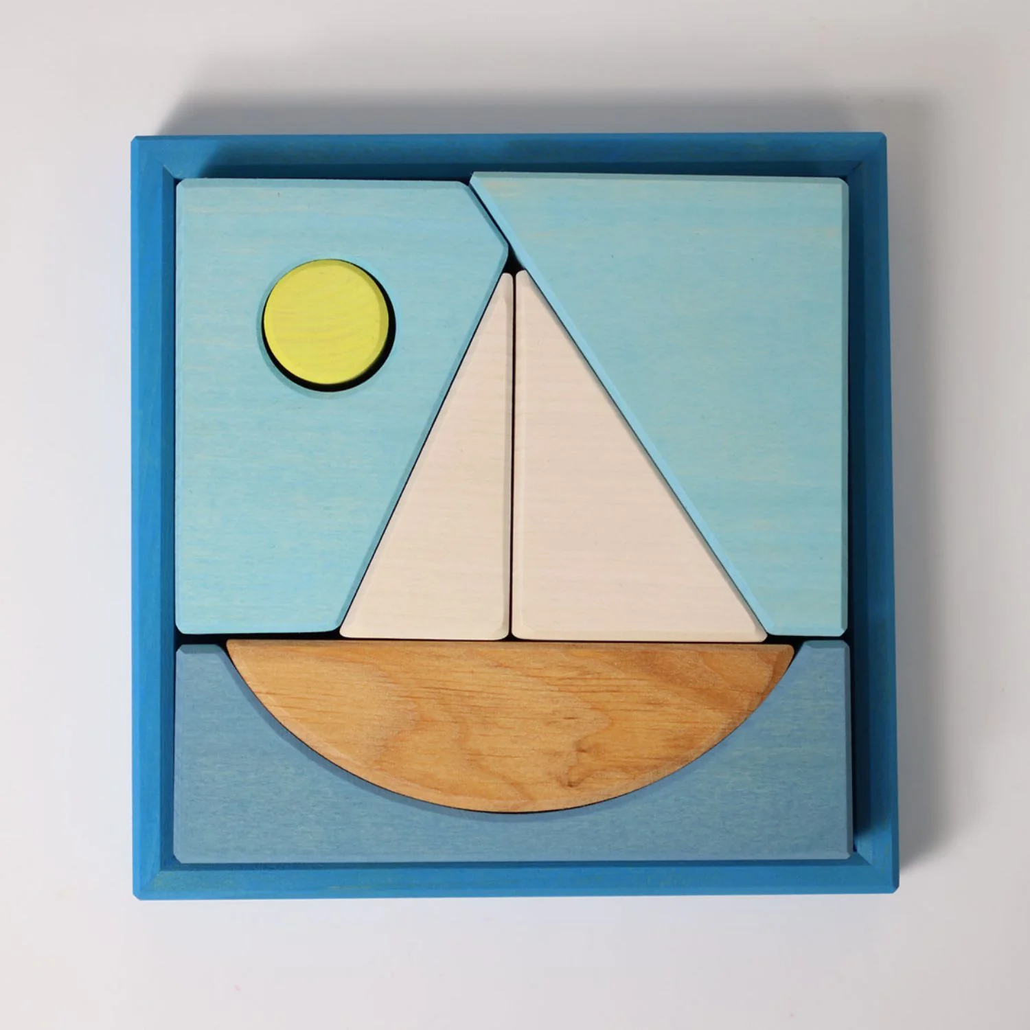 Grimm's Bauspiel Segelboot | Blau