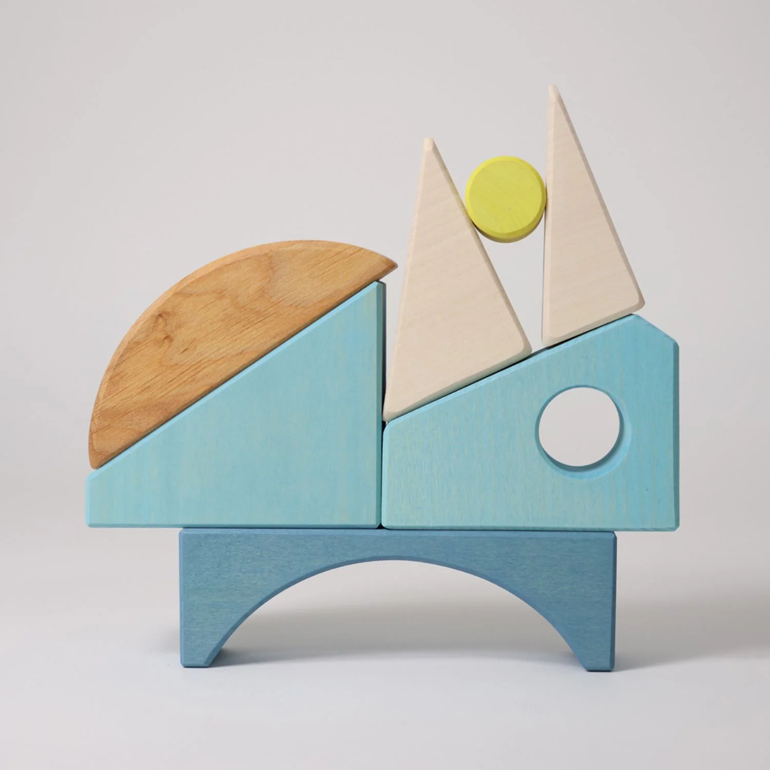 Grimm's Bauspiel Segelboot | Blau - Image 3