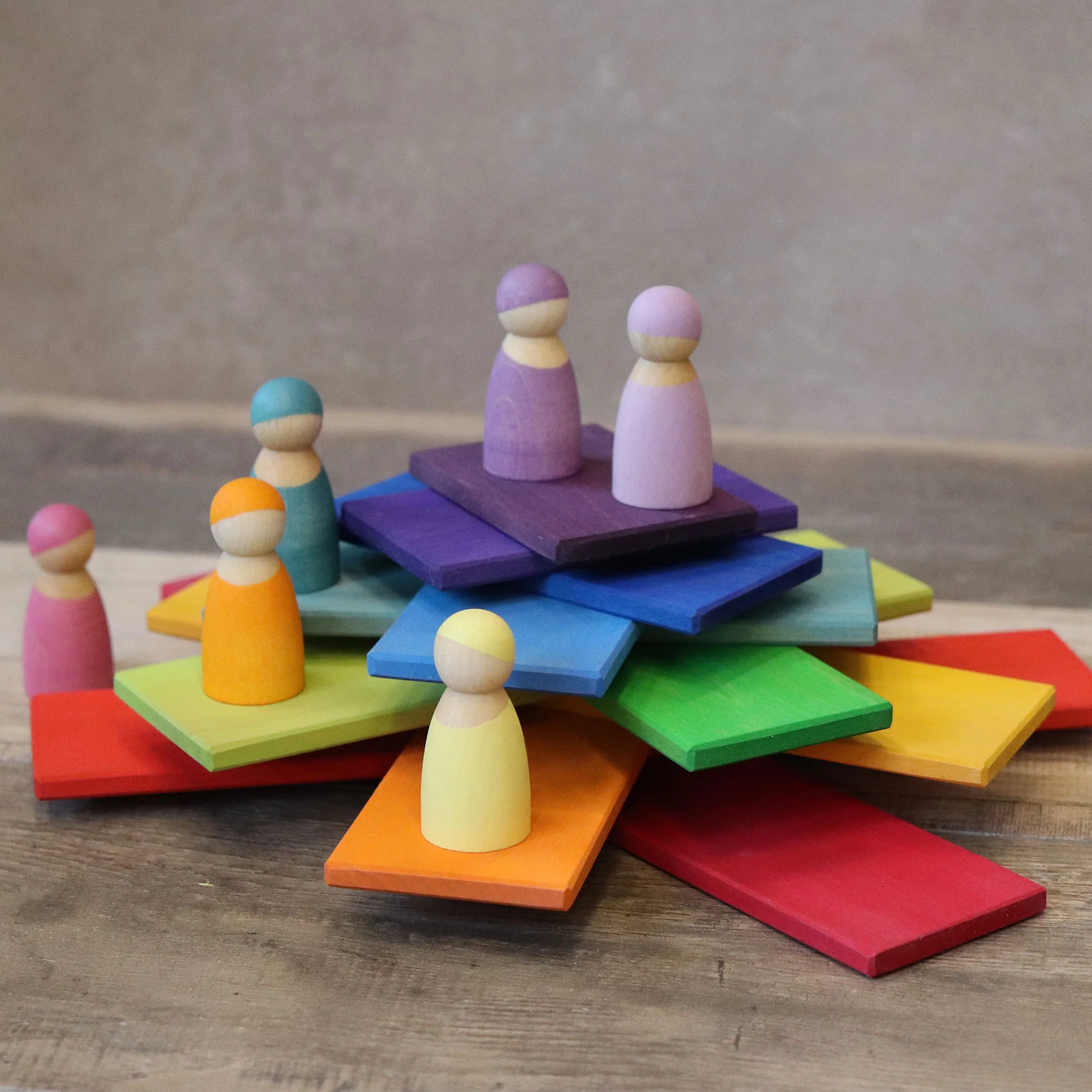 GRIMM'S Regenbogen Bauplatten 11-teilig - Image 2