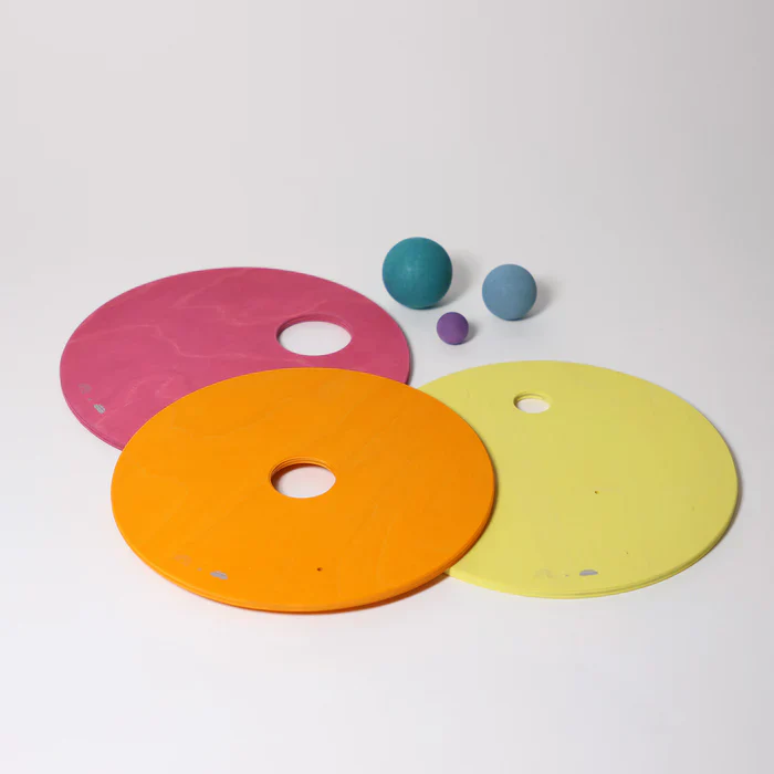 Grimm's Stapelsteine Kullerscheiben Warm Classic | Pastell