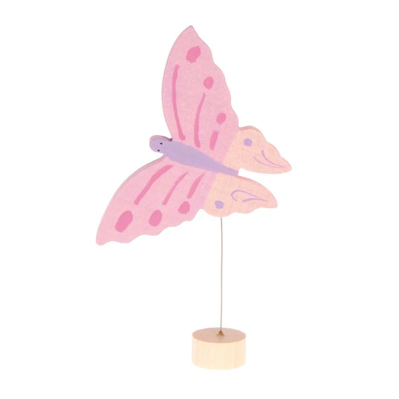 Grimm's Steckfigur rosa Schmetterling