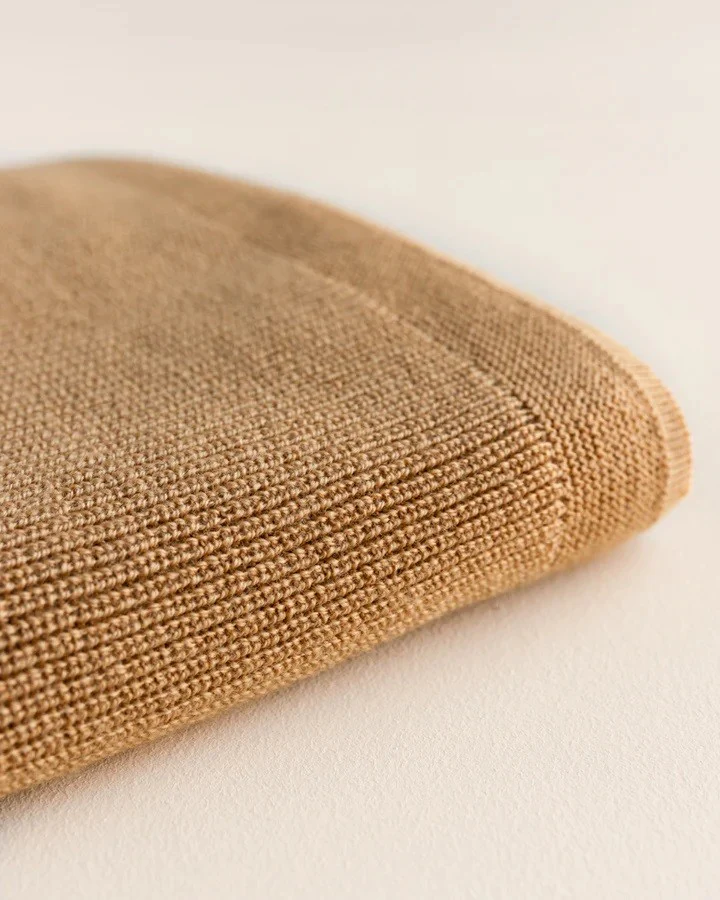 Hvid Babydecke "Felix" Ochre - Image 3