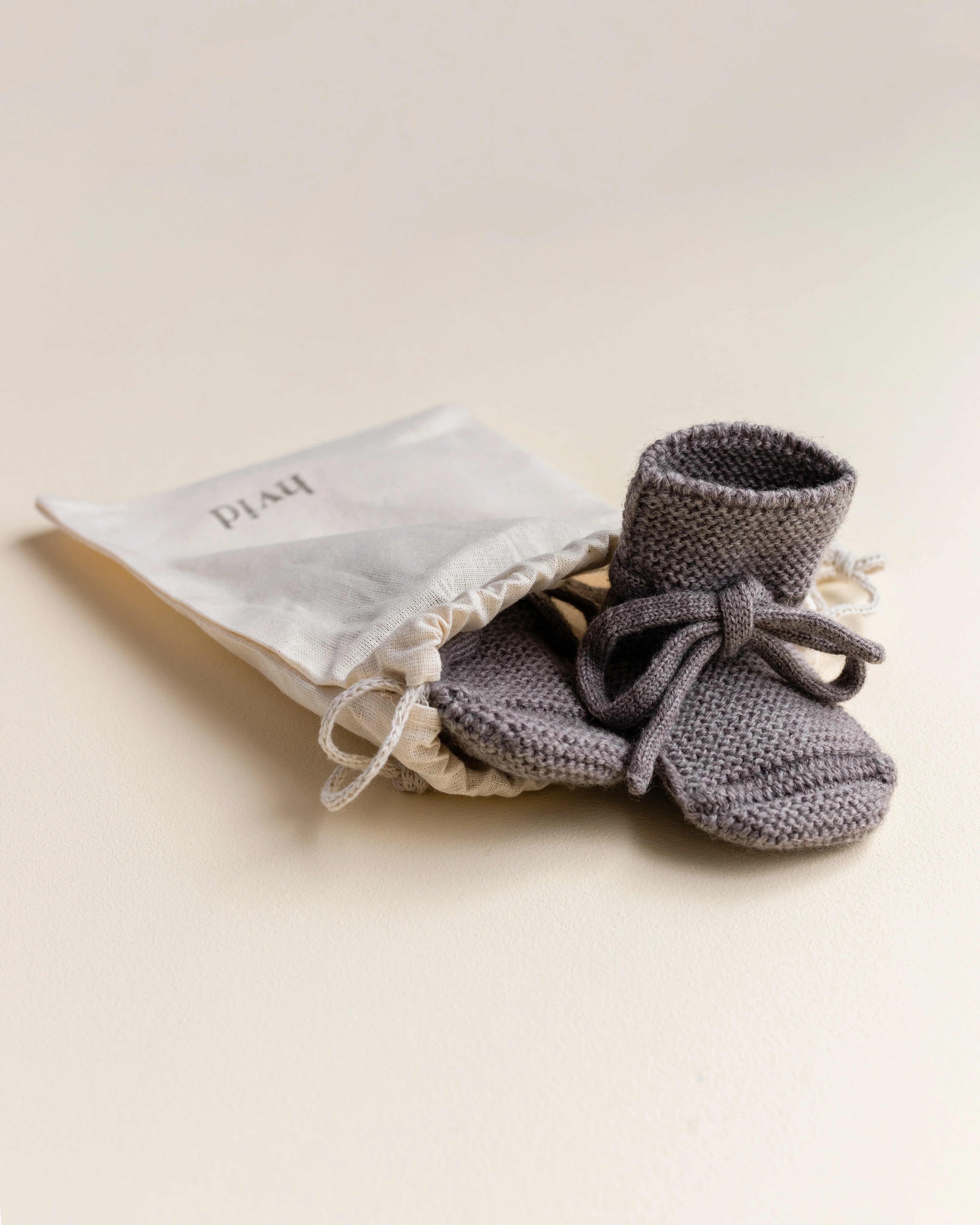 Hvid Babyschuhe Booties Merinowolle | Otter - Image 2