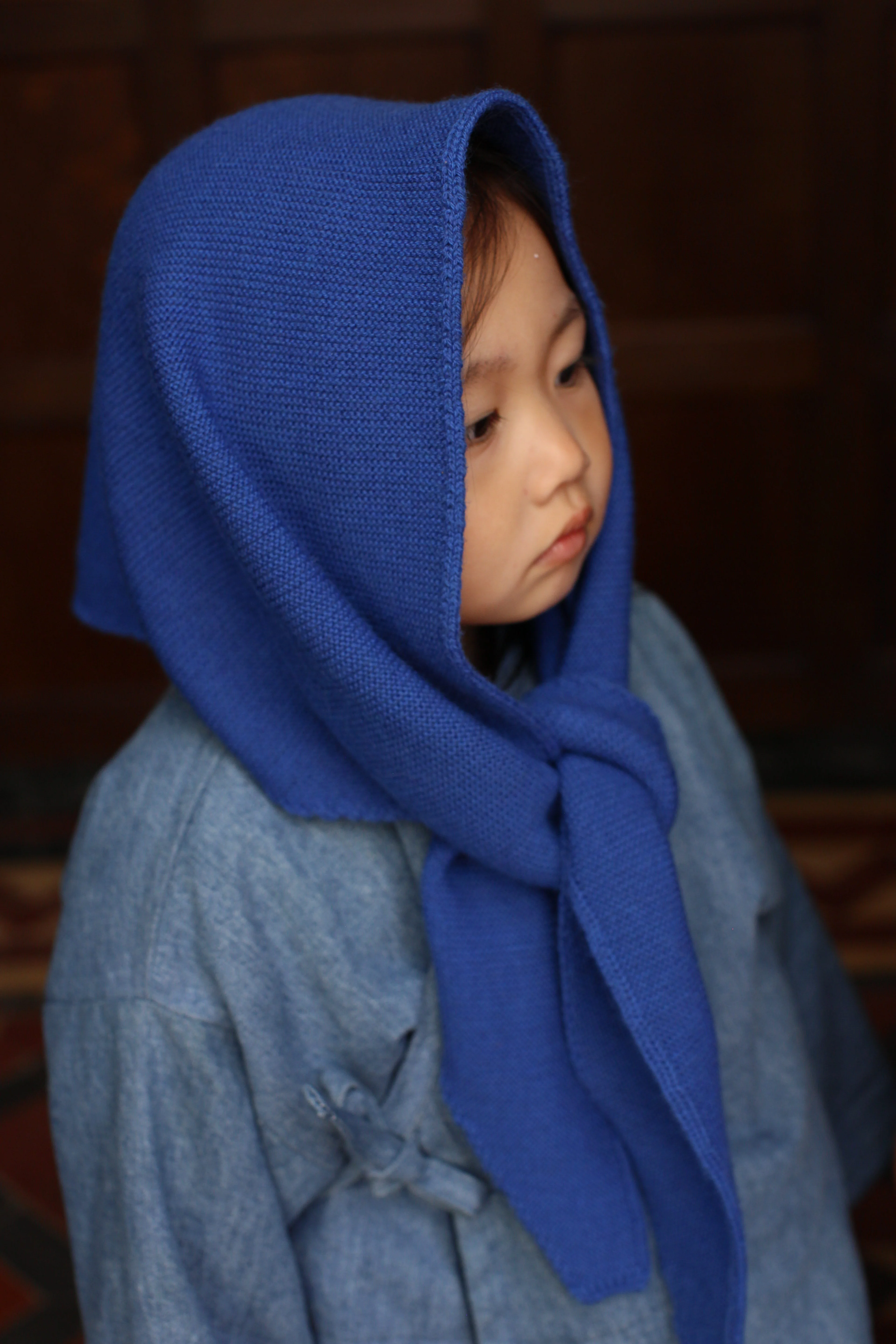 Hvid Dreieckstuch "Josephina" Cobalt Blue - Image 2