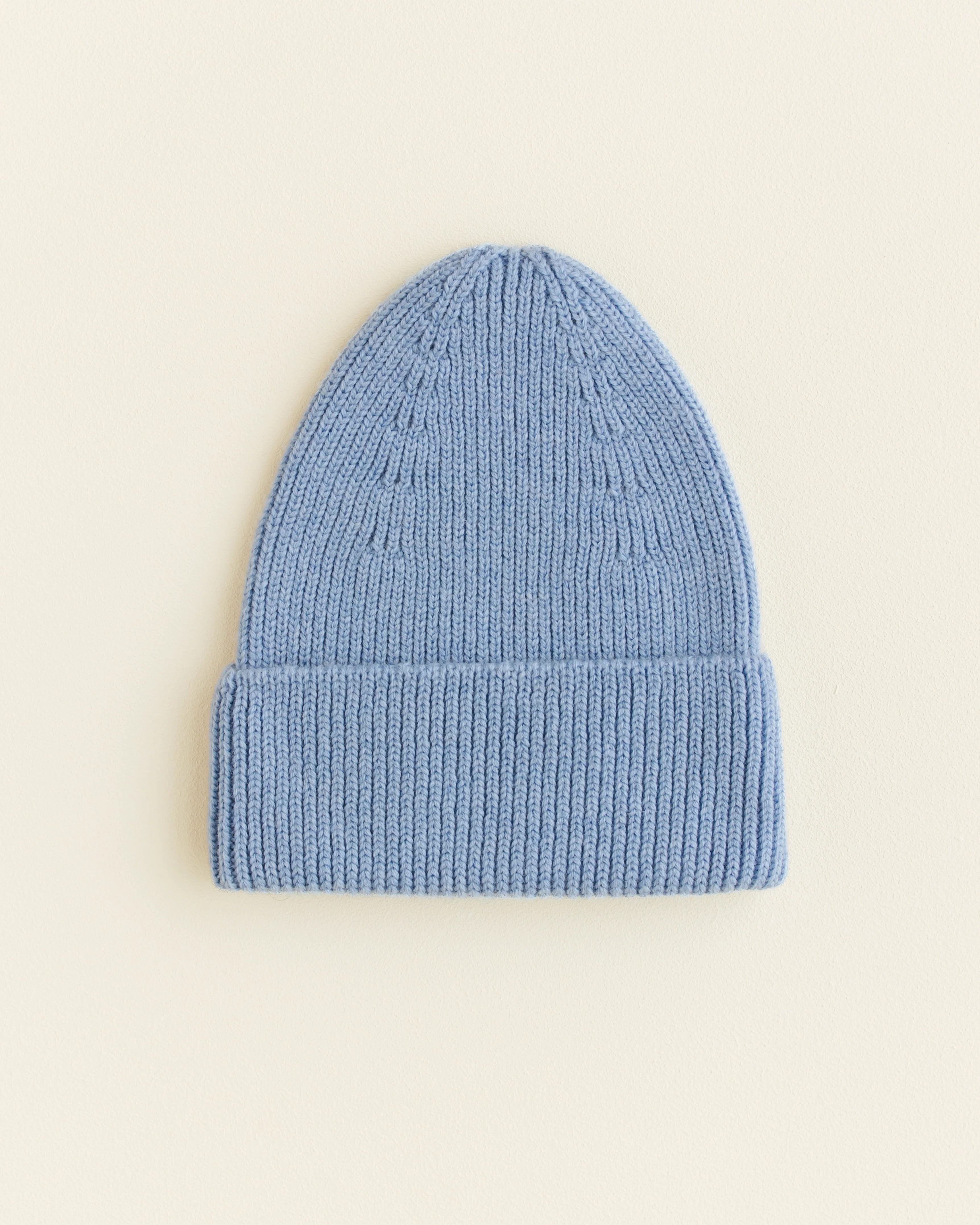 Hvid Kids Beanie "Fonzie" Light Blue