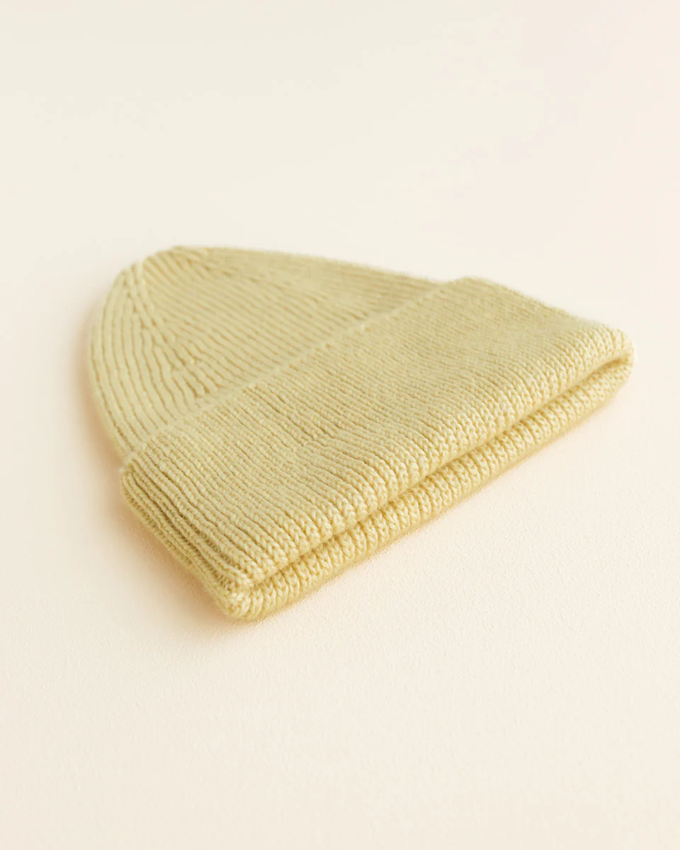 Hvid Kids Beanie "Fonzie" Light Yellow - Image 5