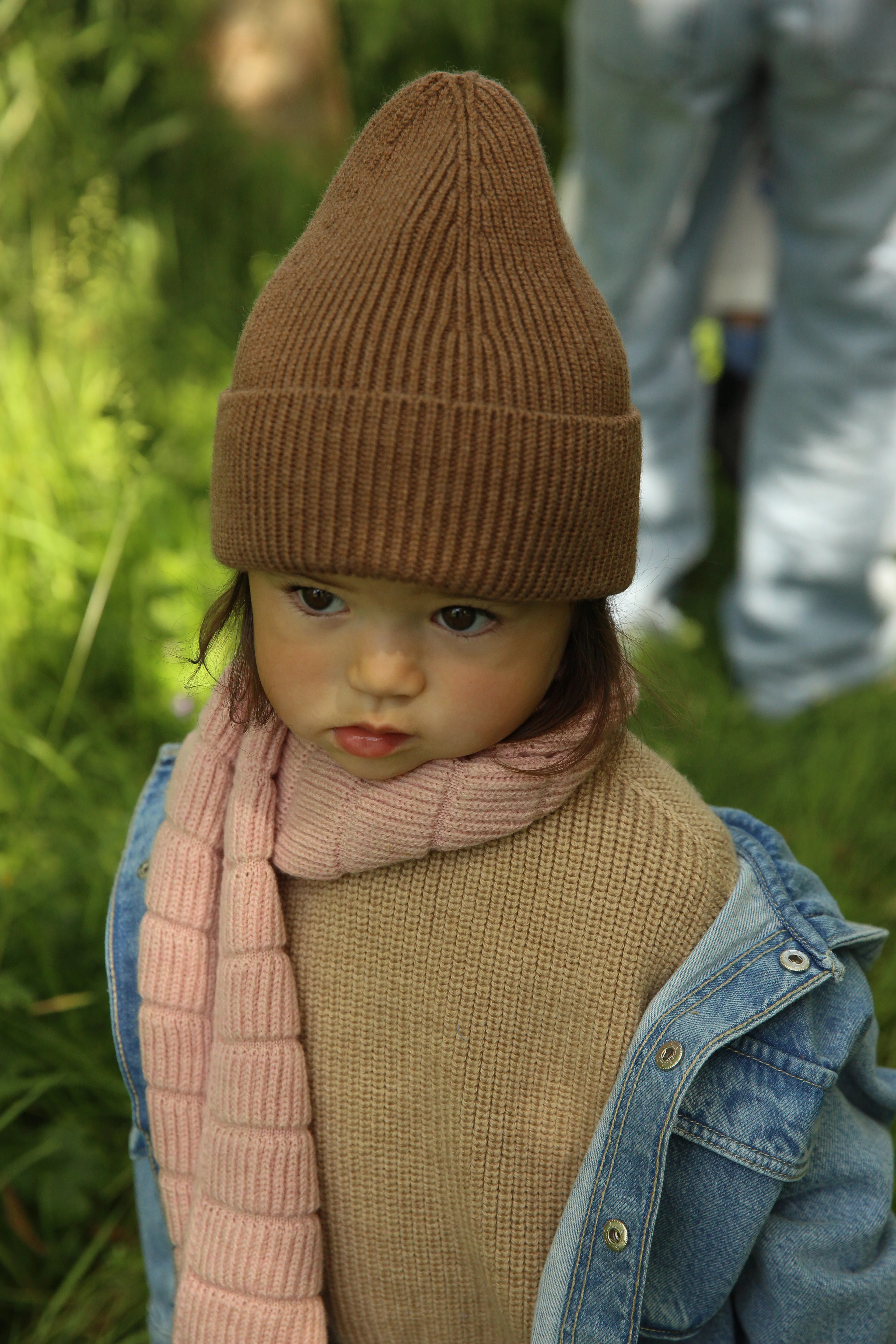Hvid Kids Beanie "Fonzie" Mocha - Image 2