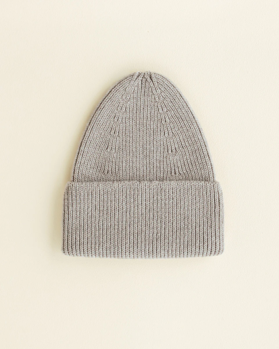 Hvid Kids Beanie "Fonzie" Pebble