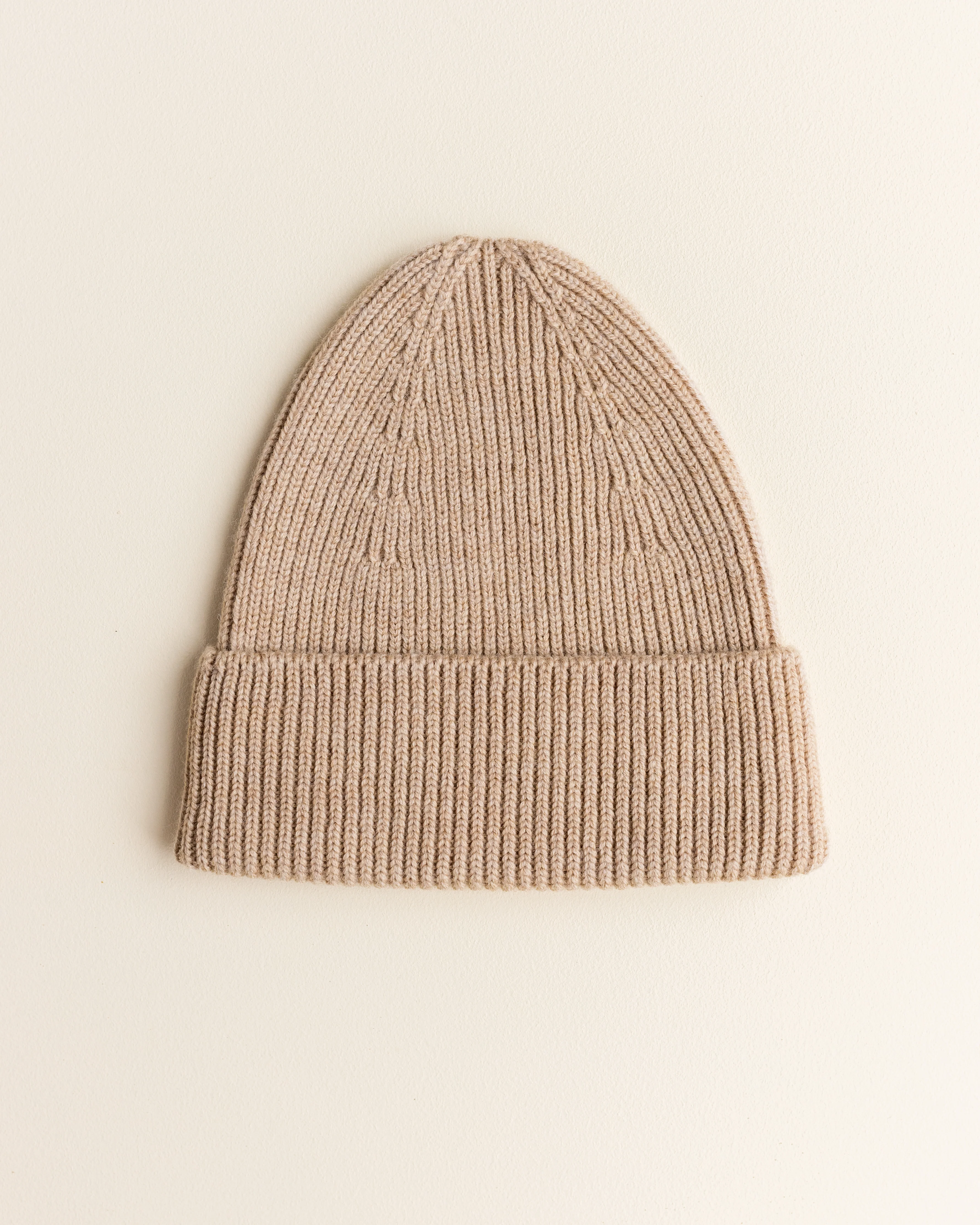 Hvid Kids Beanie "Fonzie" Sand