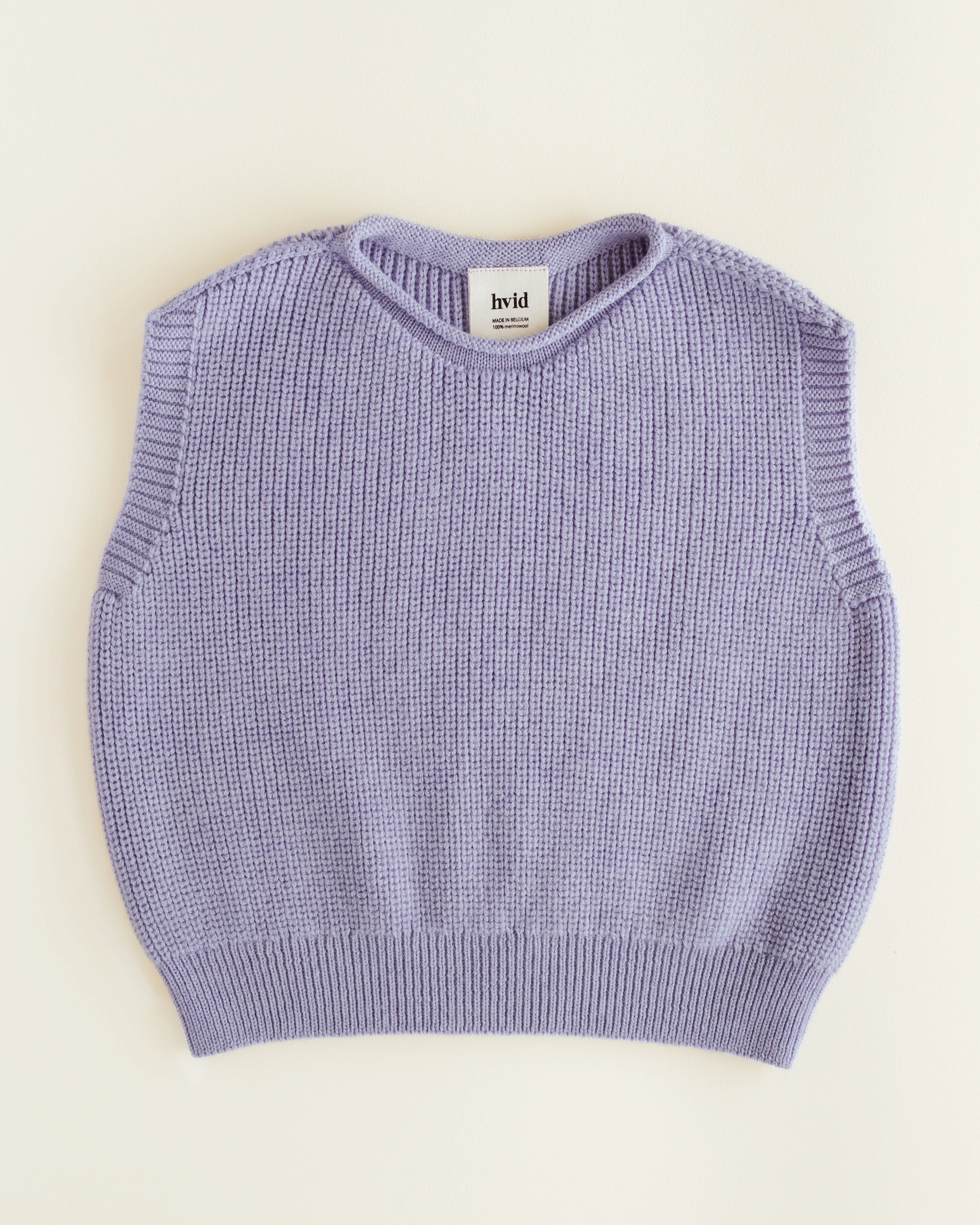 Hvid Kinder Strick-Weste "Harvey" Lilac