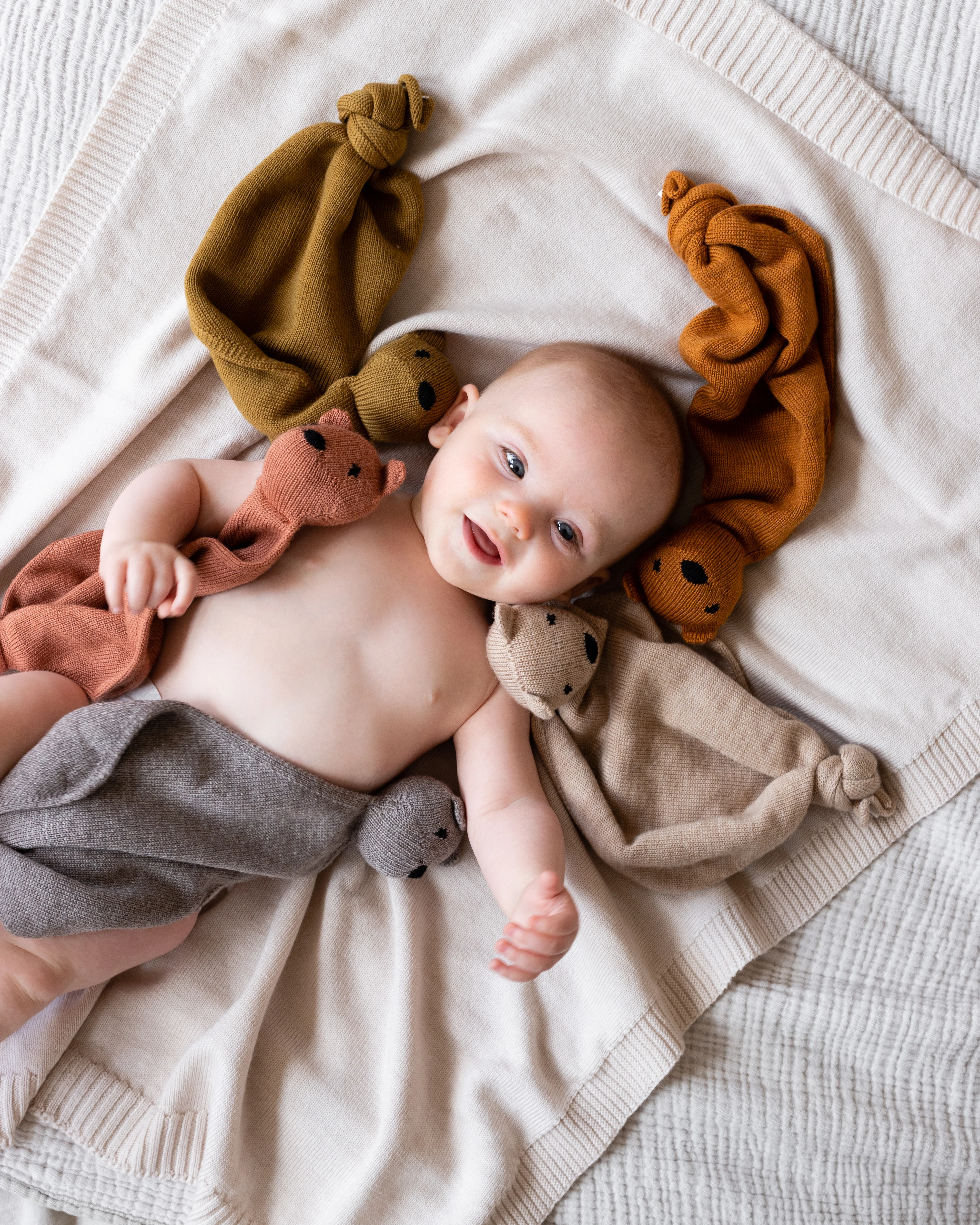 Hvid Kuscheltuch Teddy "Tokki" Ochre - Image 2
