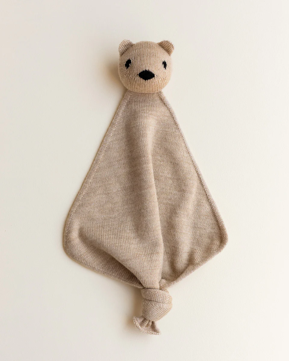 Hvid Kuscheltuch Teddy "Tokki" Sand