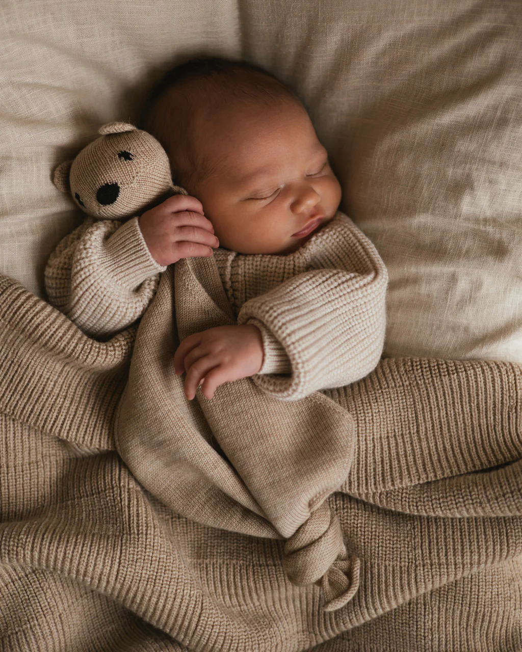 Hvid Kuscheltuch Teddy "Tokki" Sand - Image 2