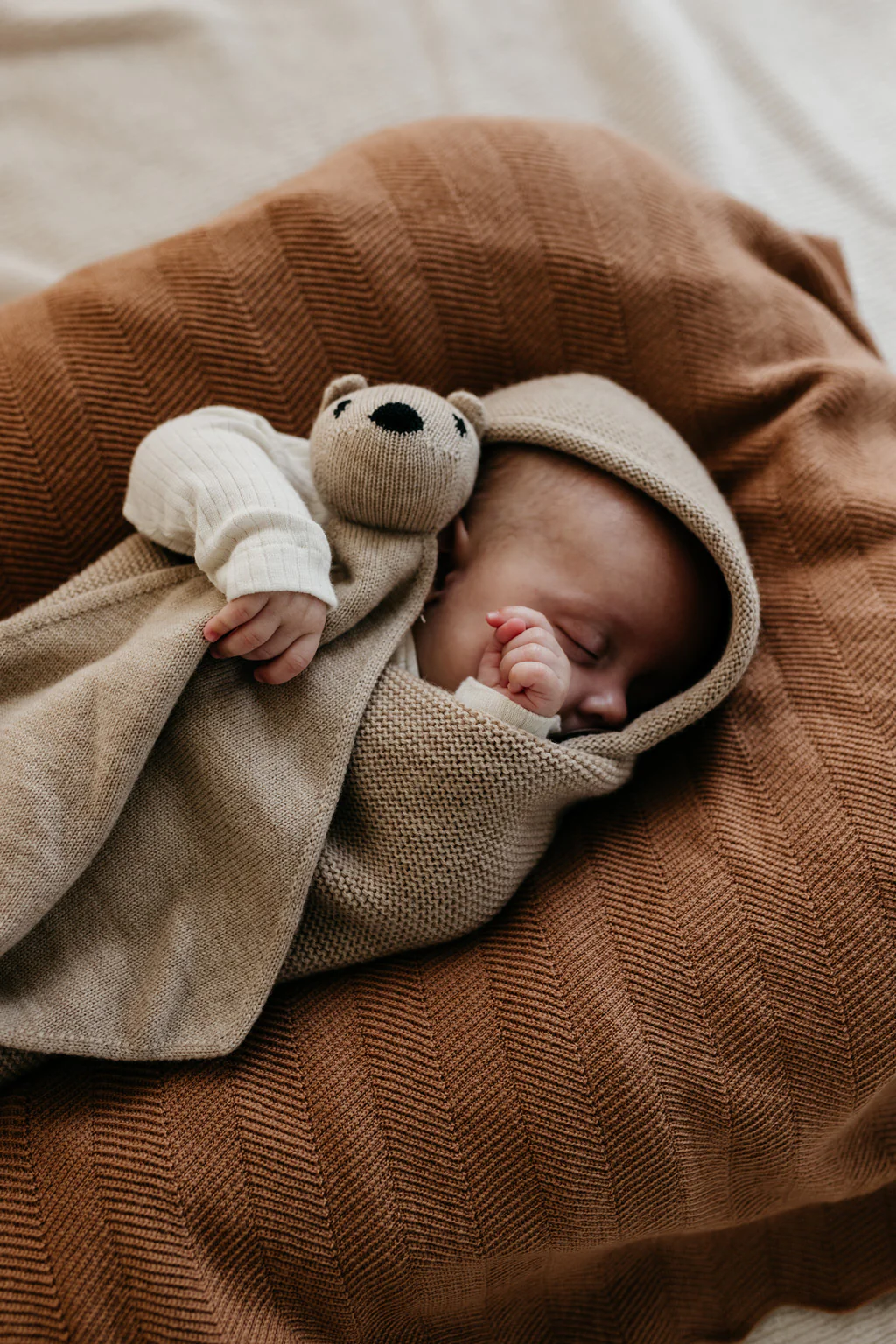 Hvid Kuscheltuch Teddy "Tokki" Sand - Image 3