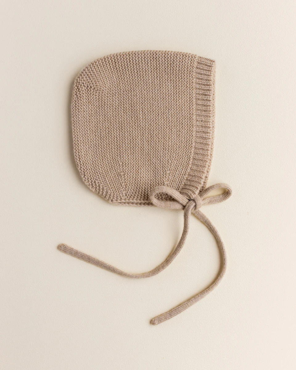 Hvid Baby Strickmütze "Dolly" Sand - Image 3