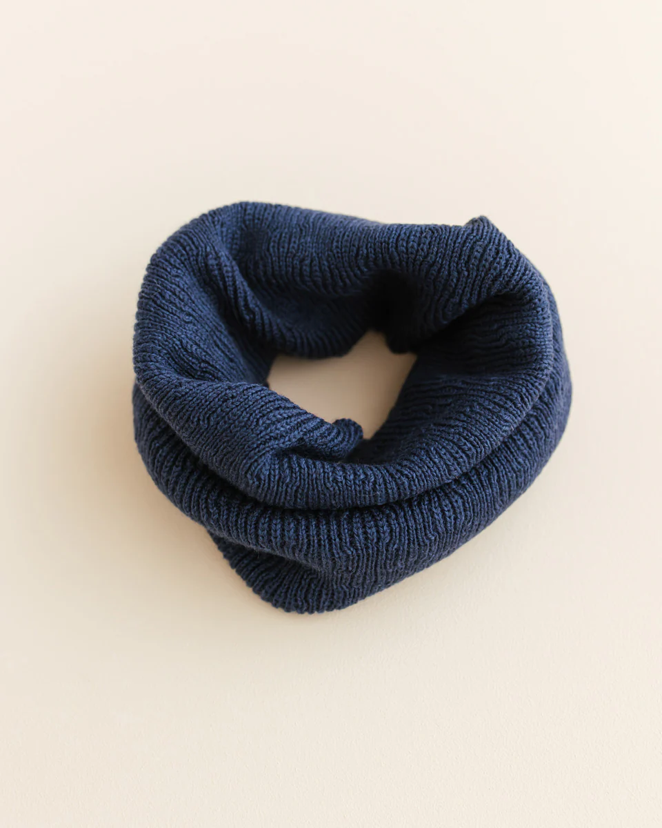 Hvid Schlauchschal "Gigi" Blue