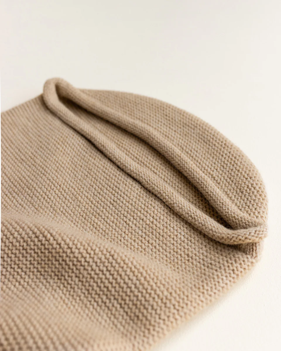 Hvid Strick Cocoon Merinowolle Sand - Image 2