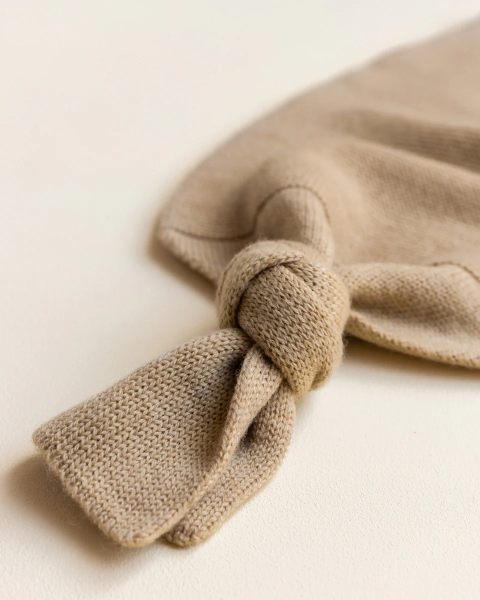 Hvid Strick Cocoon Merinowolle Sand - Image 3