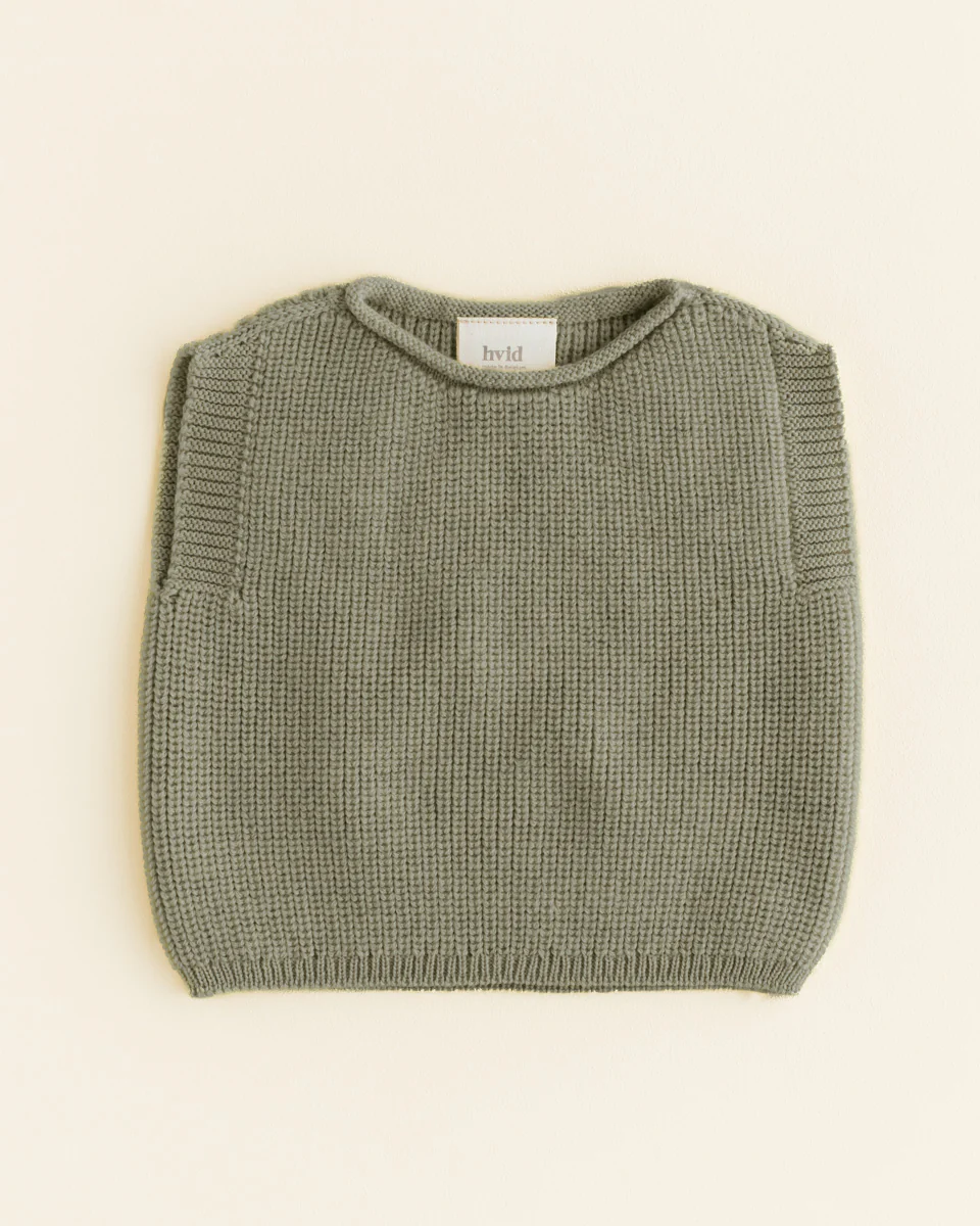 Hvid Strick-Weste Baby "Harvey" | Artichoke