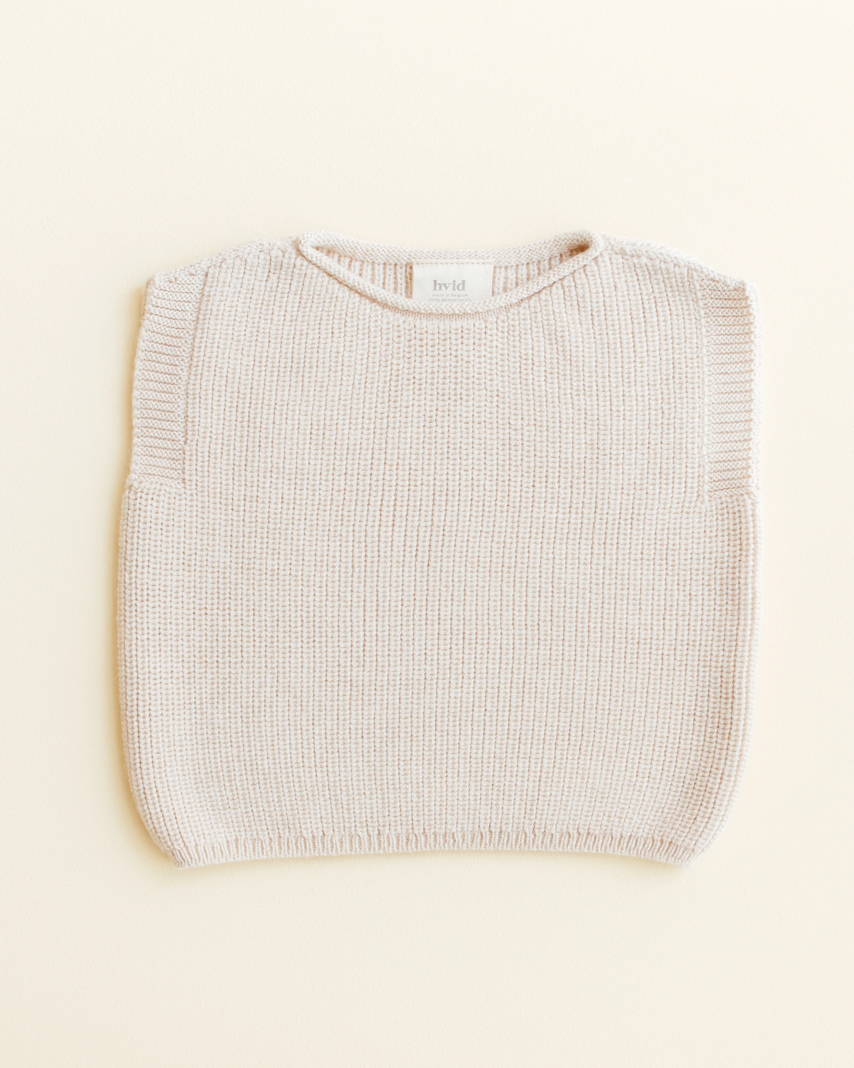 Hvid Strick-Weste Baby "Harvey" | Cream