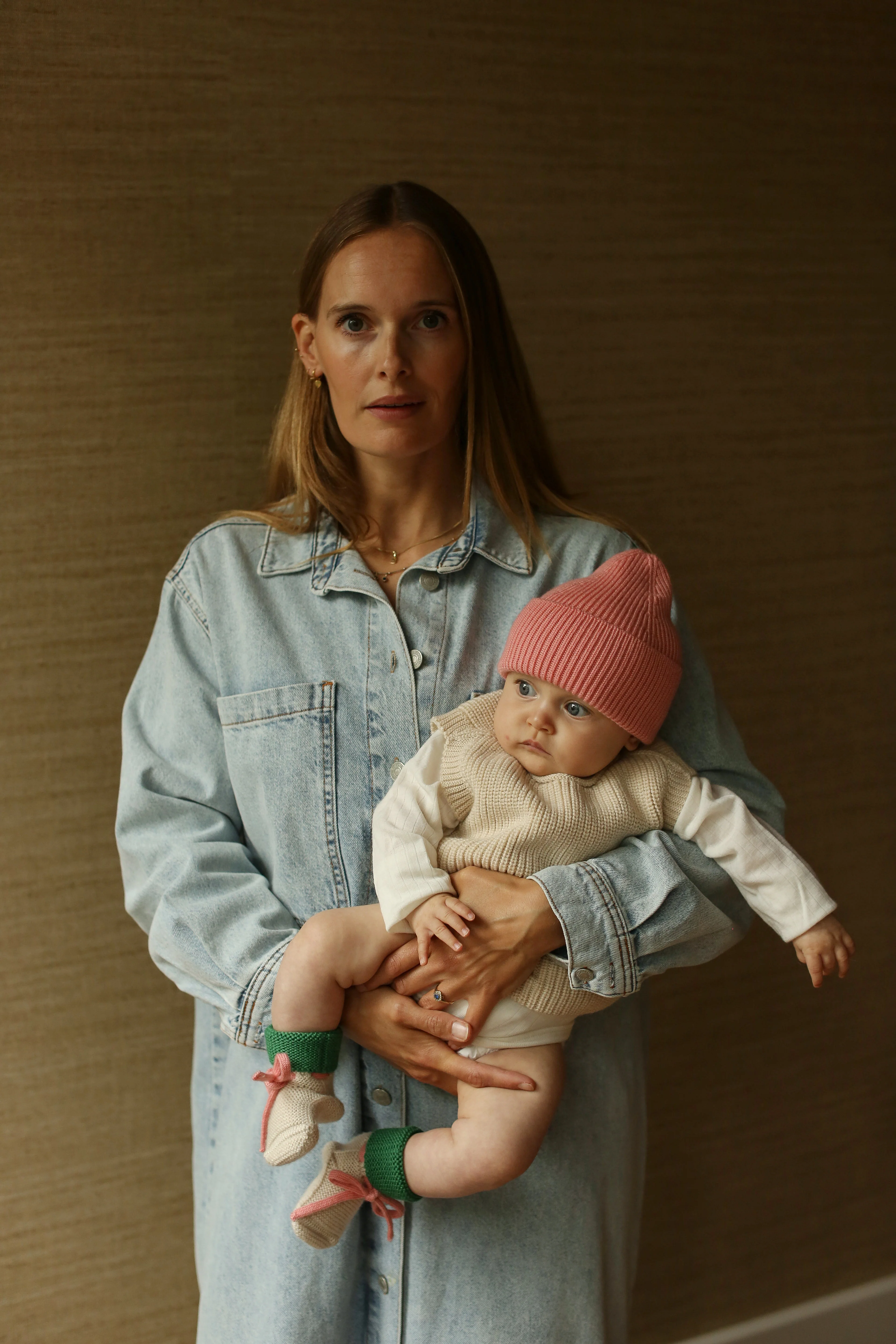 Hvid Strick-Weste Baby "Harvey" | Cream - Image 2