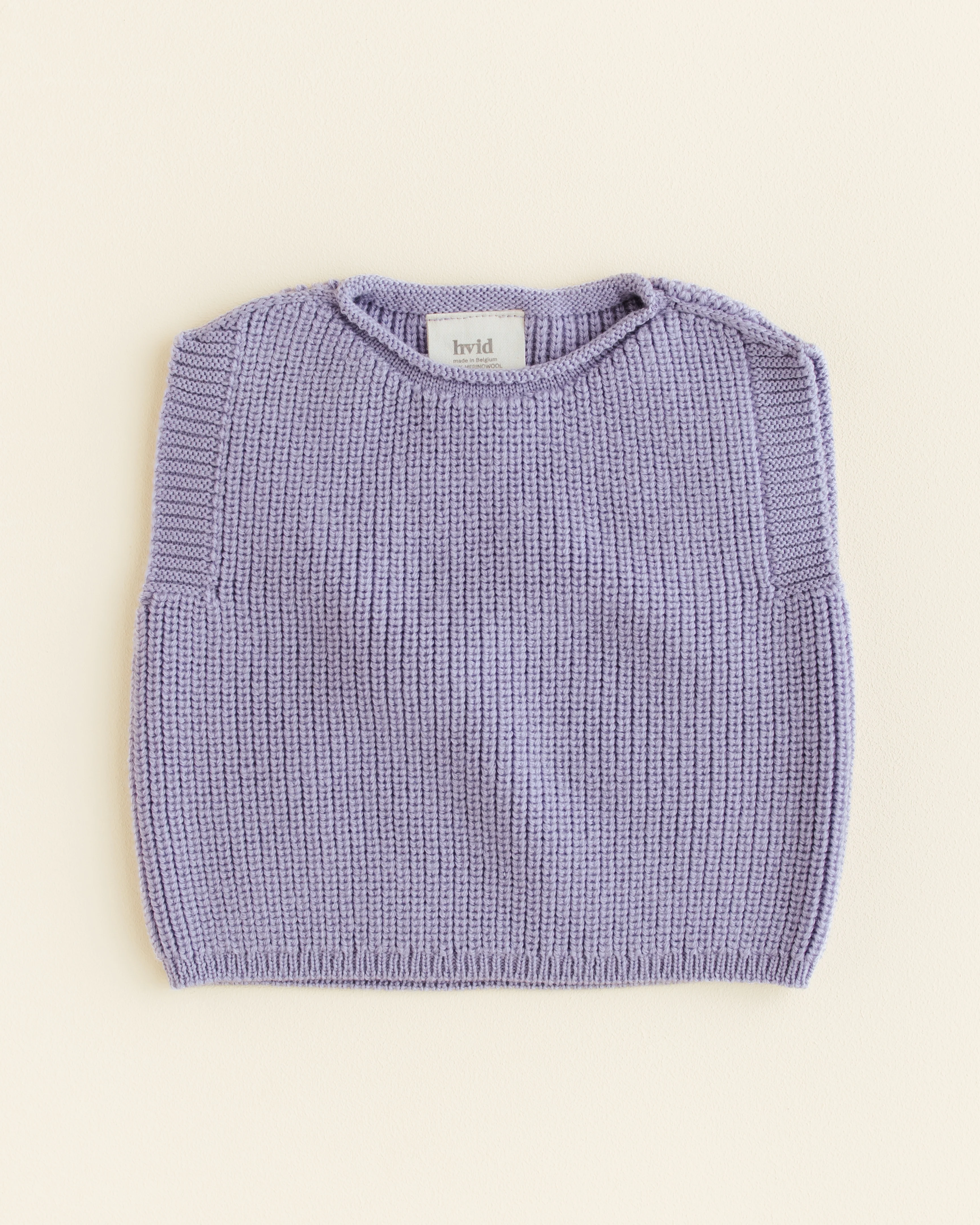 Hvid Strick-Weste Baby "Harvey" | Lilac