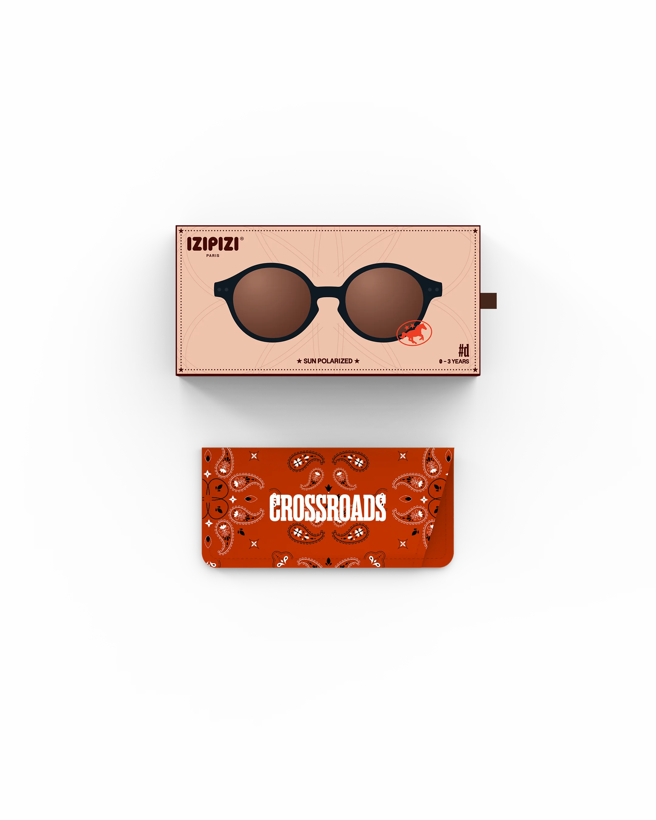 Izipizi Baby Sonnenbrille 'Crossroads' #D 0-3 Jahre Black Road - Image 6