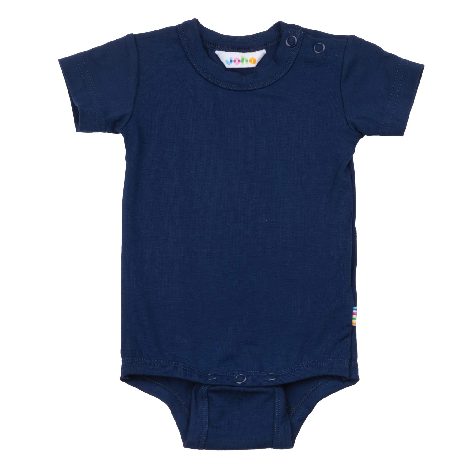 Joha "Kurzarm Body" Wolle-Seide | Navy