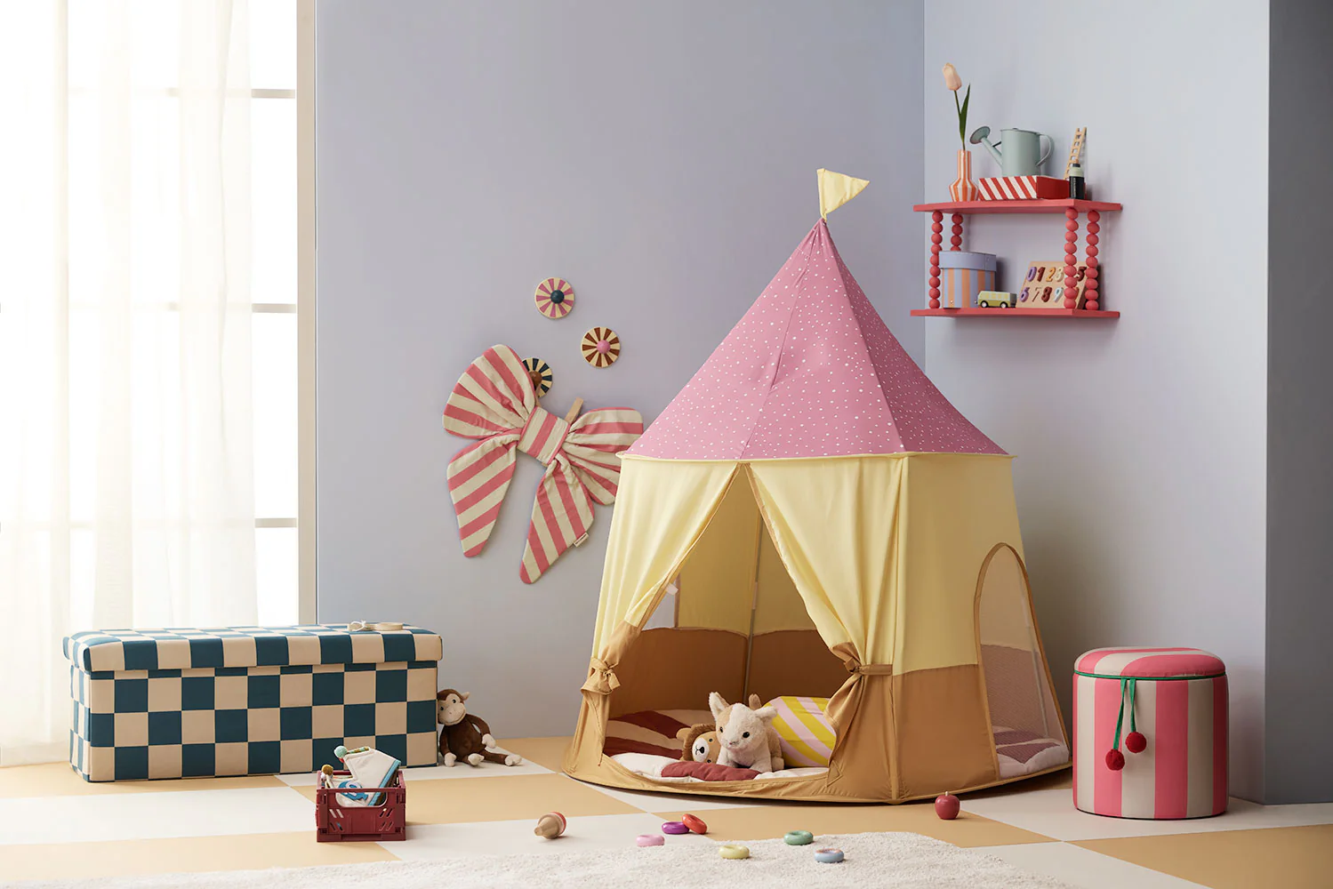 Kids Concept Spielzelt Zirkus | Rosa - Image 4