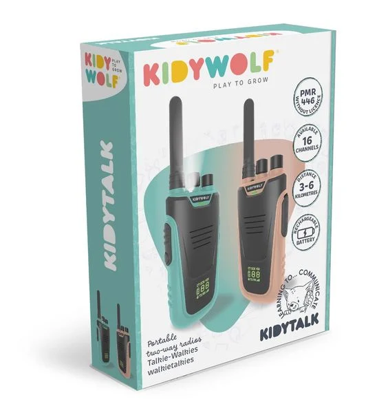 Kidywolf Walkie Talkies mit Taschenlampe | Hellblau/Rosa - Image 2
