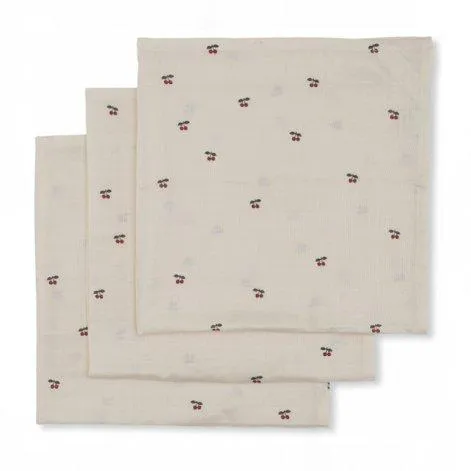 Konges Sløjd 3er Set Muslin Tücher "Cherry" - Image 2