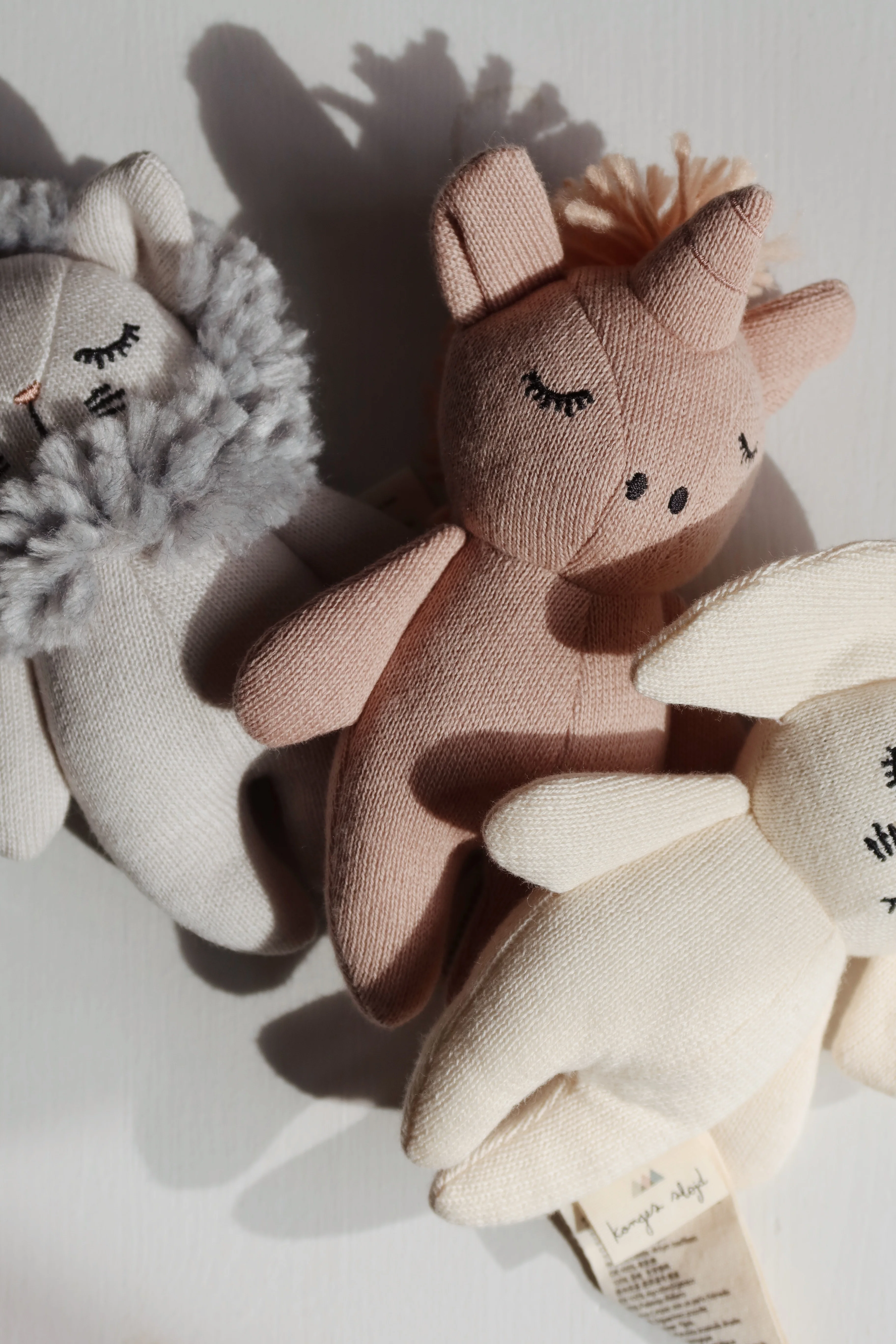 Konges Sløjd Babyrassel Mini Unicorn | Rose Fawn - Image 7