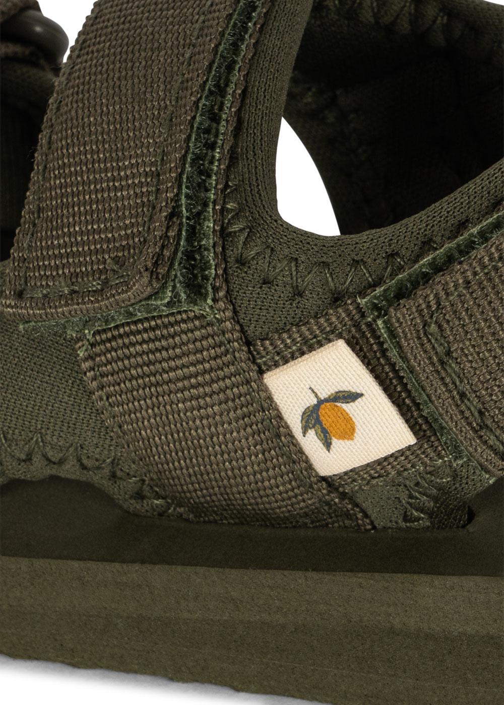 Konges Sløjd Bade-Sandalen "Solid" Burnt Olive - Image 7