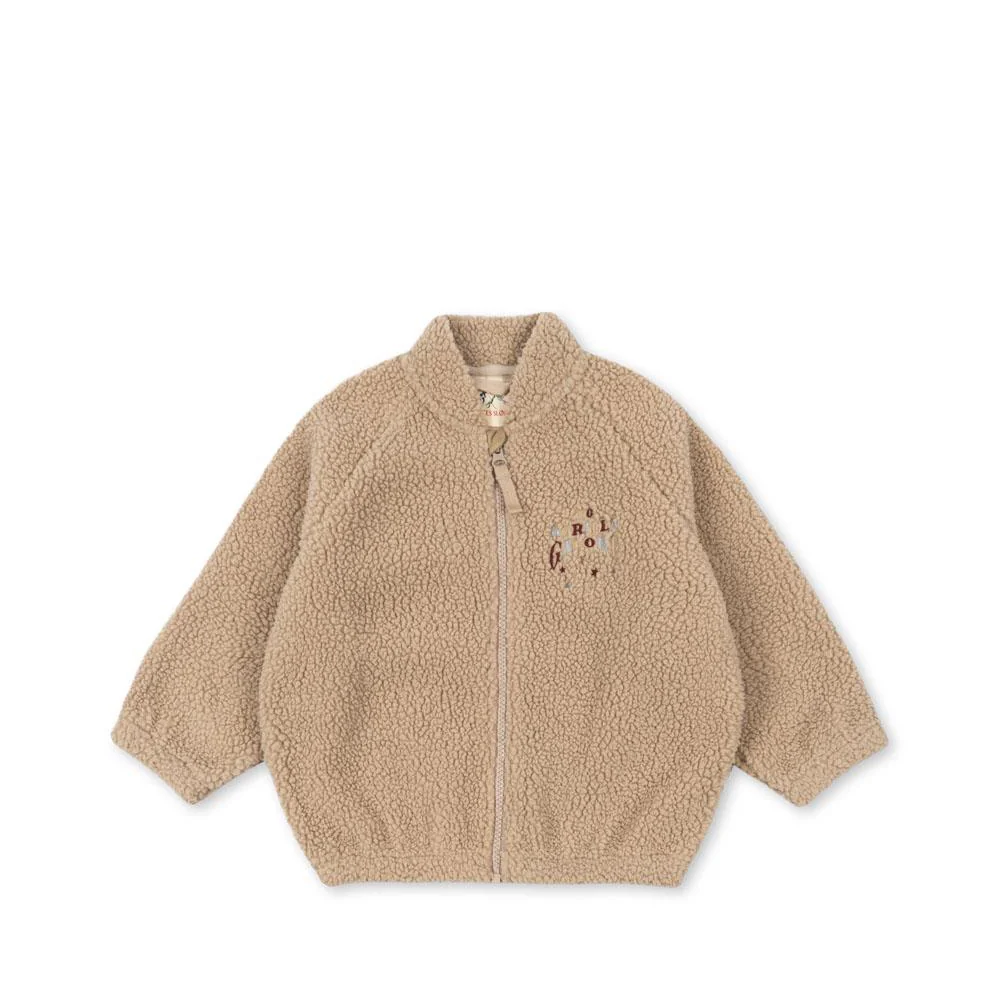 Konges Sløjd Teddy Bomberjacke "Jazz" Sand Oxford Tan - Image 2
