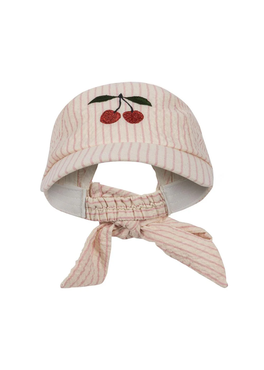 Konges Sløjd Cap "Ellie Bow Cap" Peony Stripe - Image 2