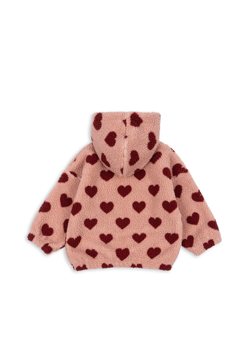 Konges Sløjd Fleece Jacke Teddy Hoodie "Jody" Coeur Mellow - Image 2
